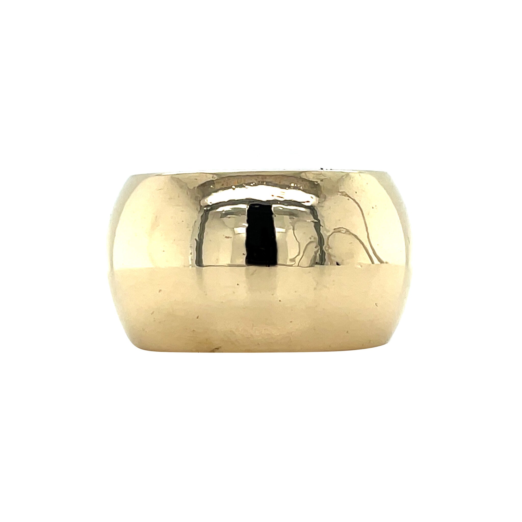 Vintage 18 kt gold ring with sapphire and diamond