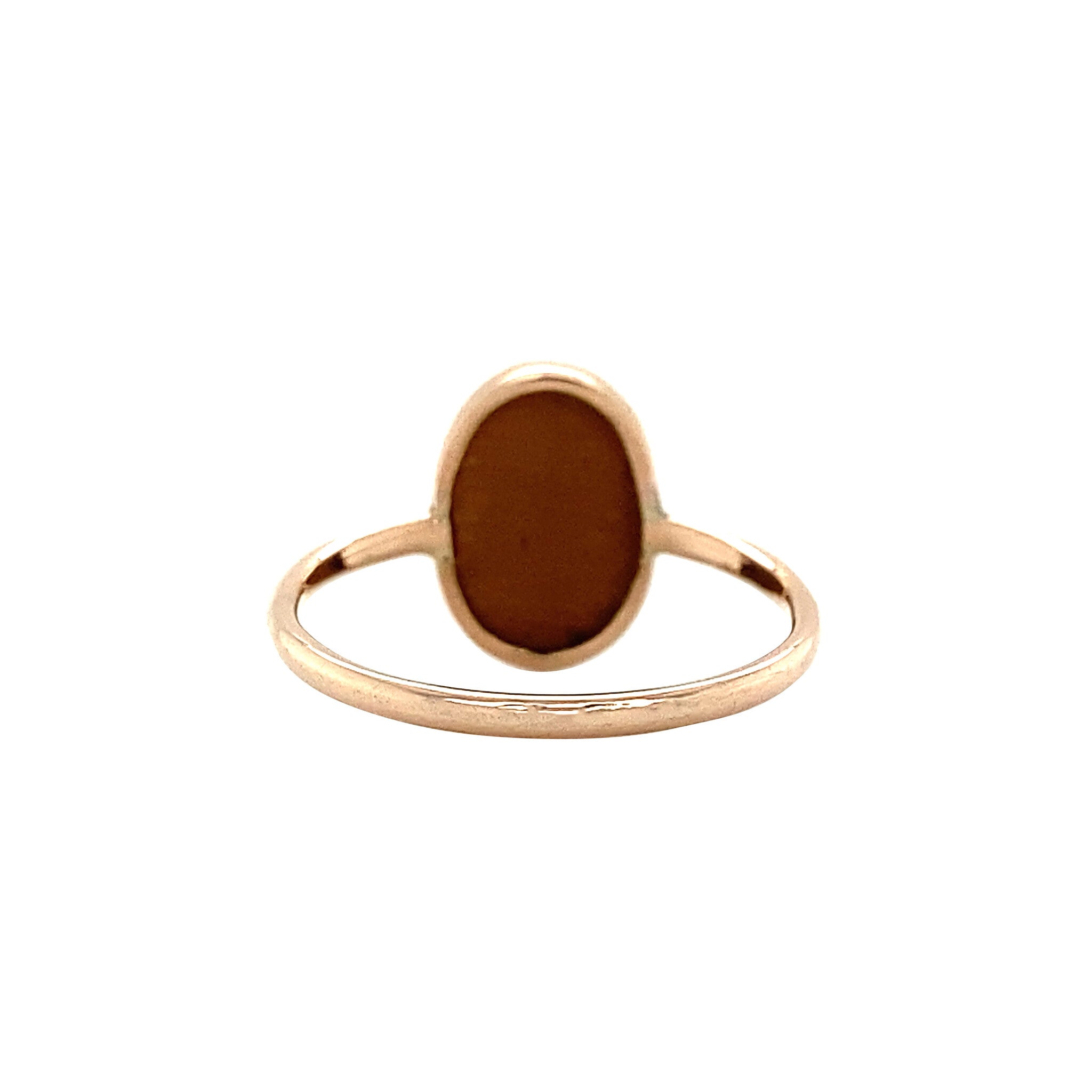9 kt ring with tiger's eye