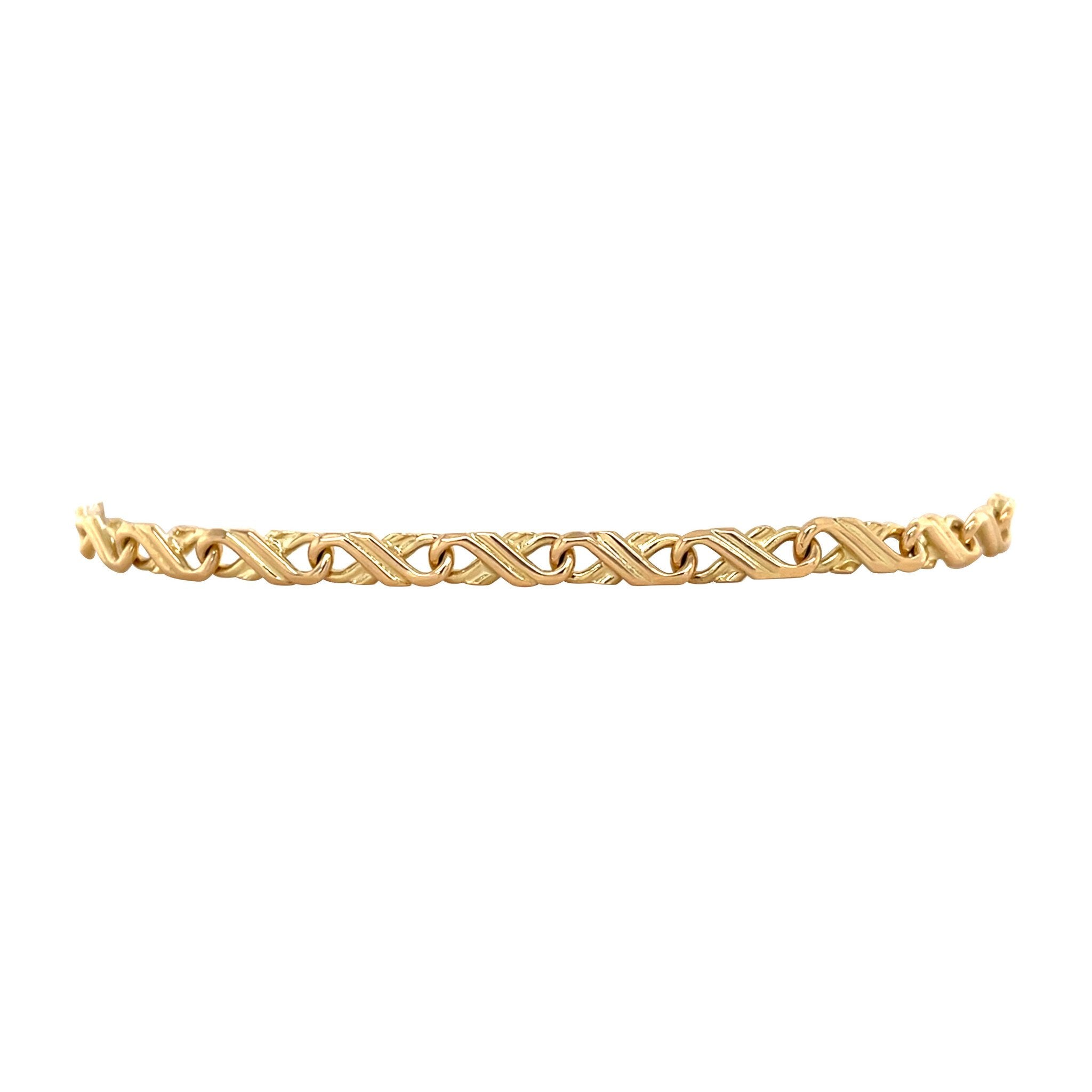 Gold vintage fantasy bracelet 18 kt