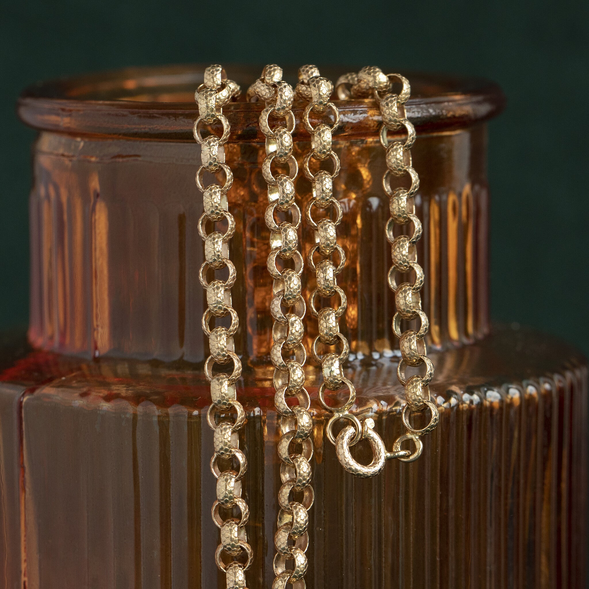 Gouden jasseron collier 18 krt