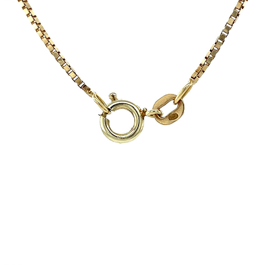 Golden Venetian length necklace 14 kt