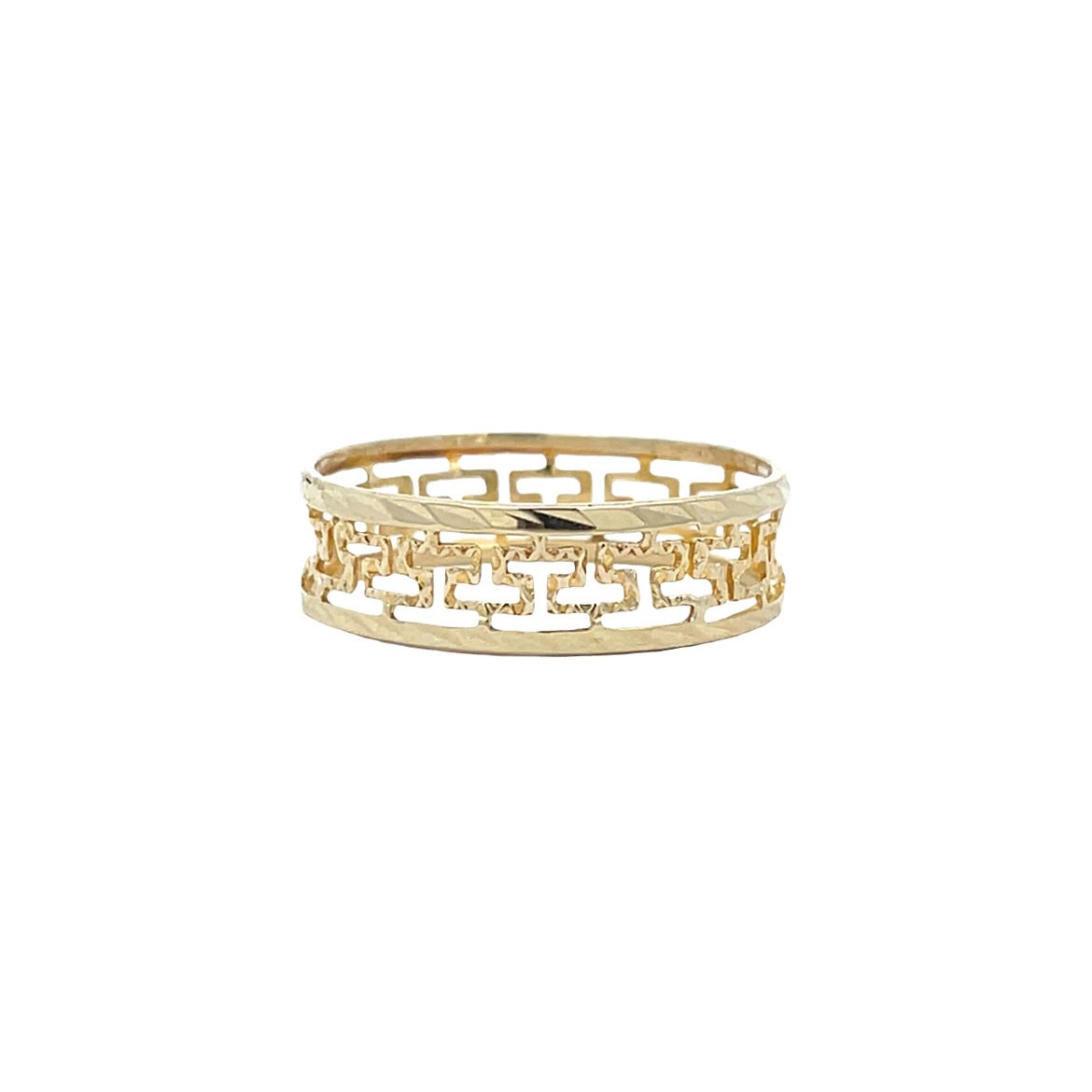 Vintage meander ring 12 kt