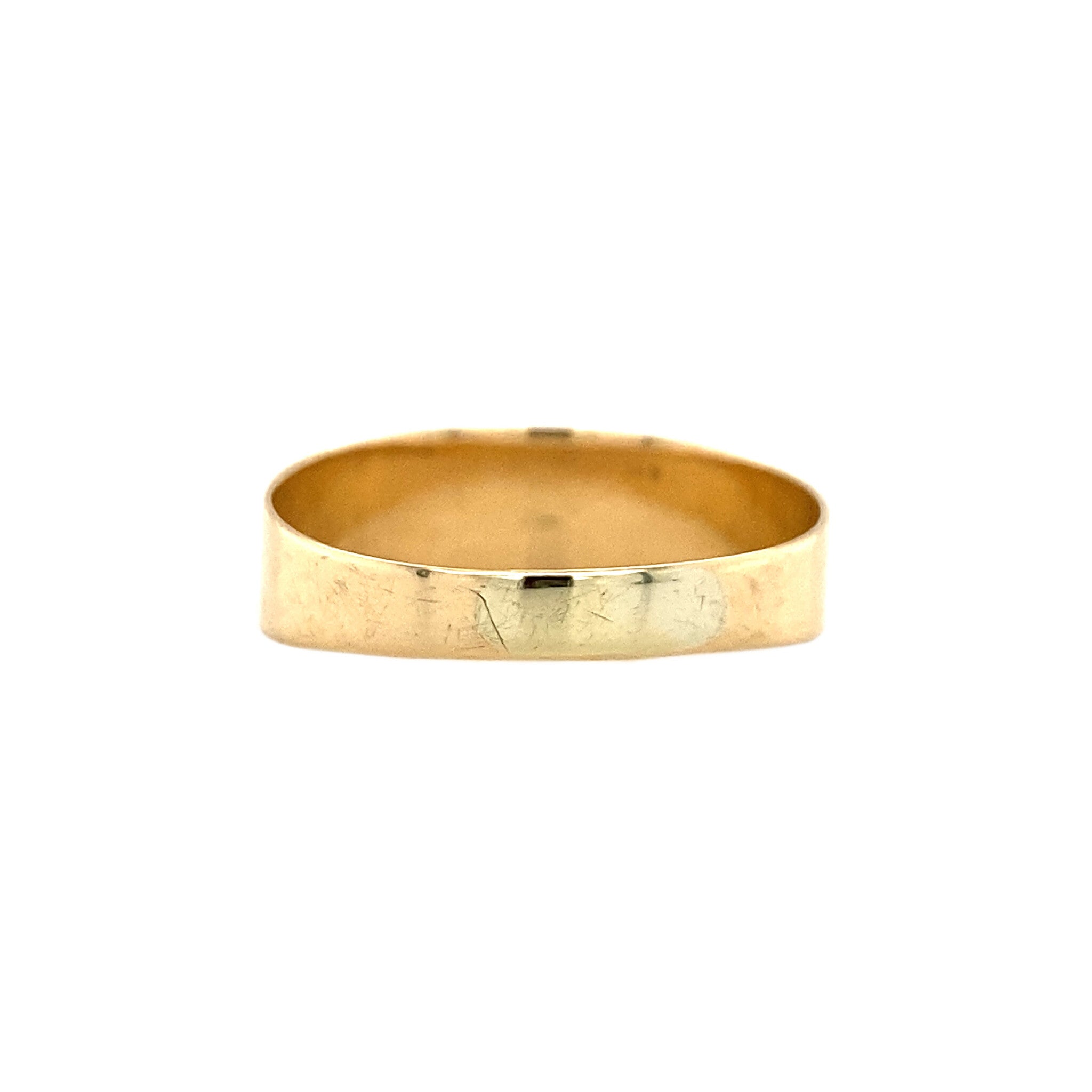 Bicolour gouden ring met granaat 14 krt