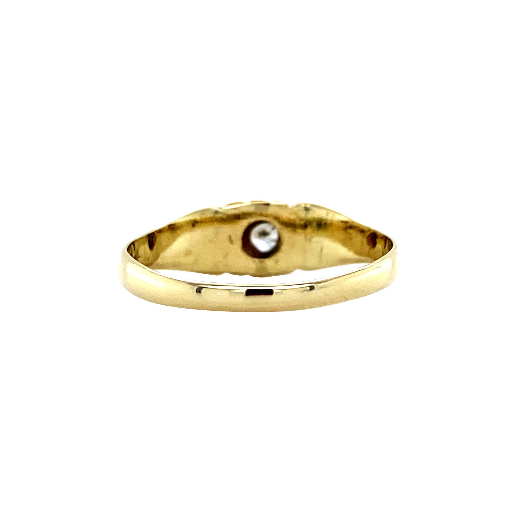 Gouden ring met zirkonia 14 krt