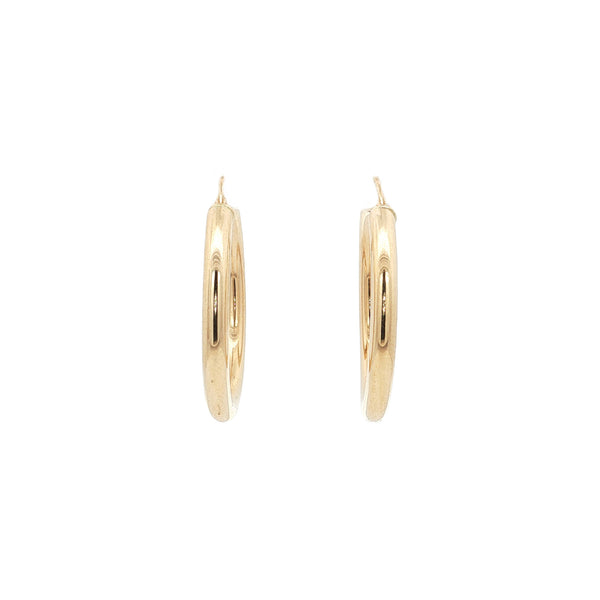 Smooth 9 kt earrings