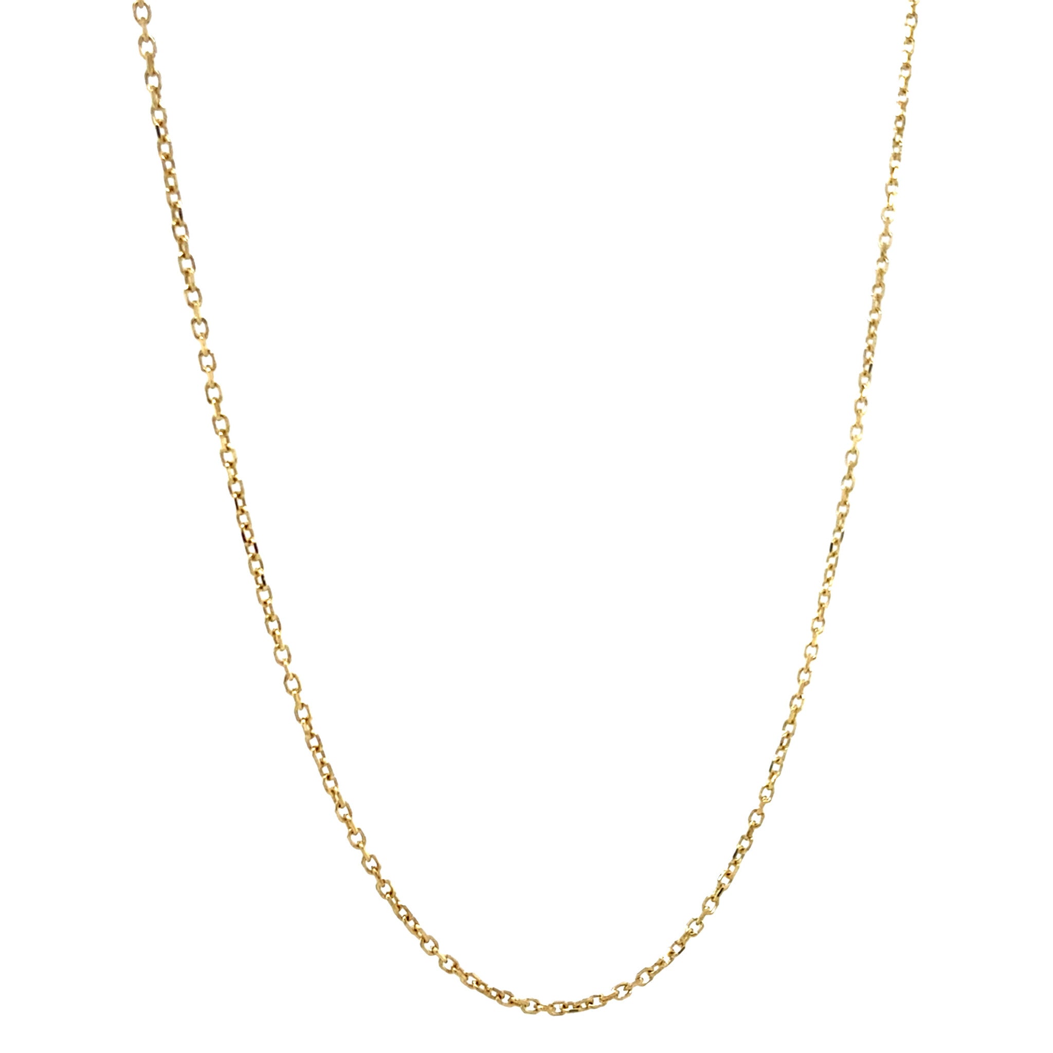 18 kt gold anchor necklace