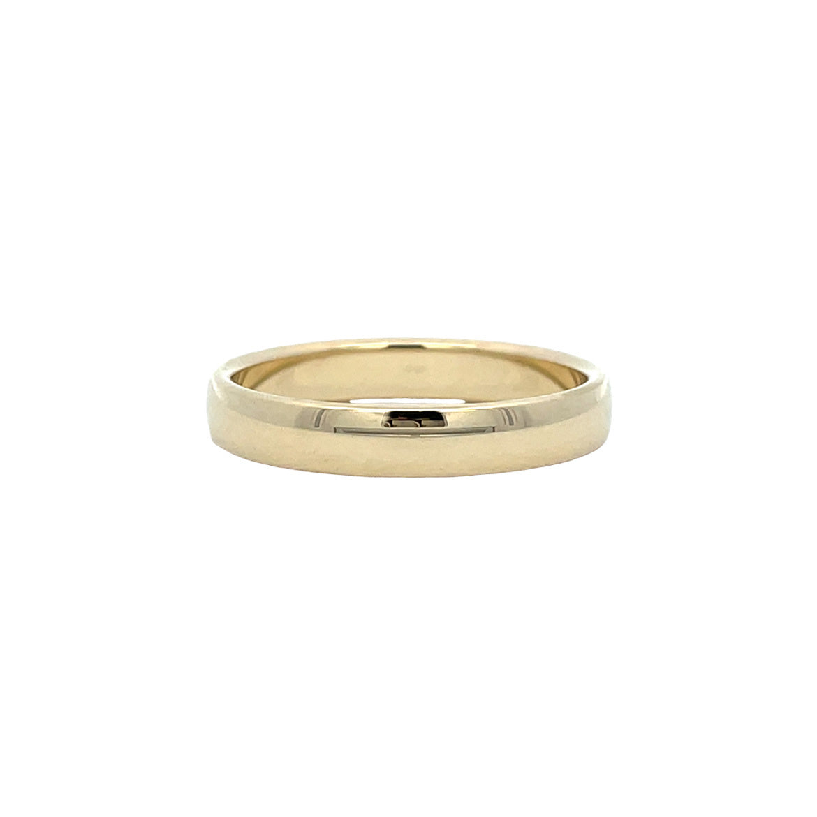 Gouden vintage gladde ring 14 kt