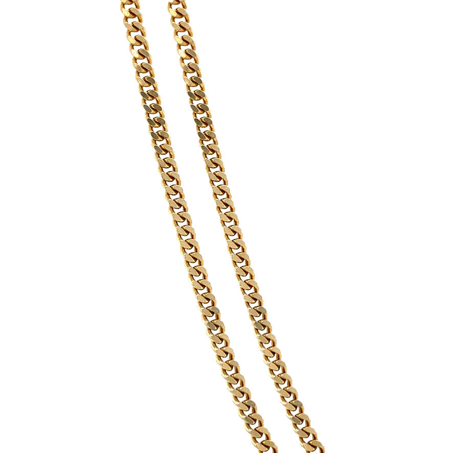 Gouden vintage gourmet collier 14 krt