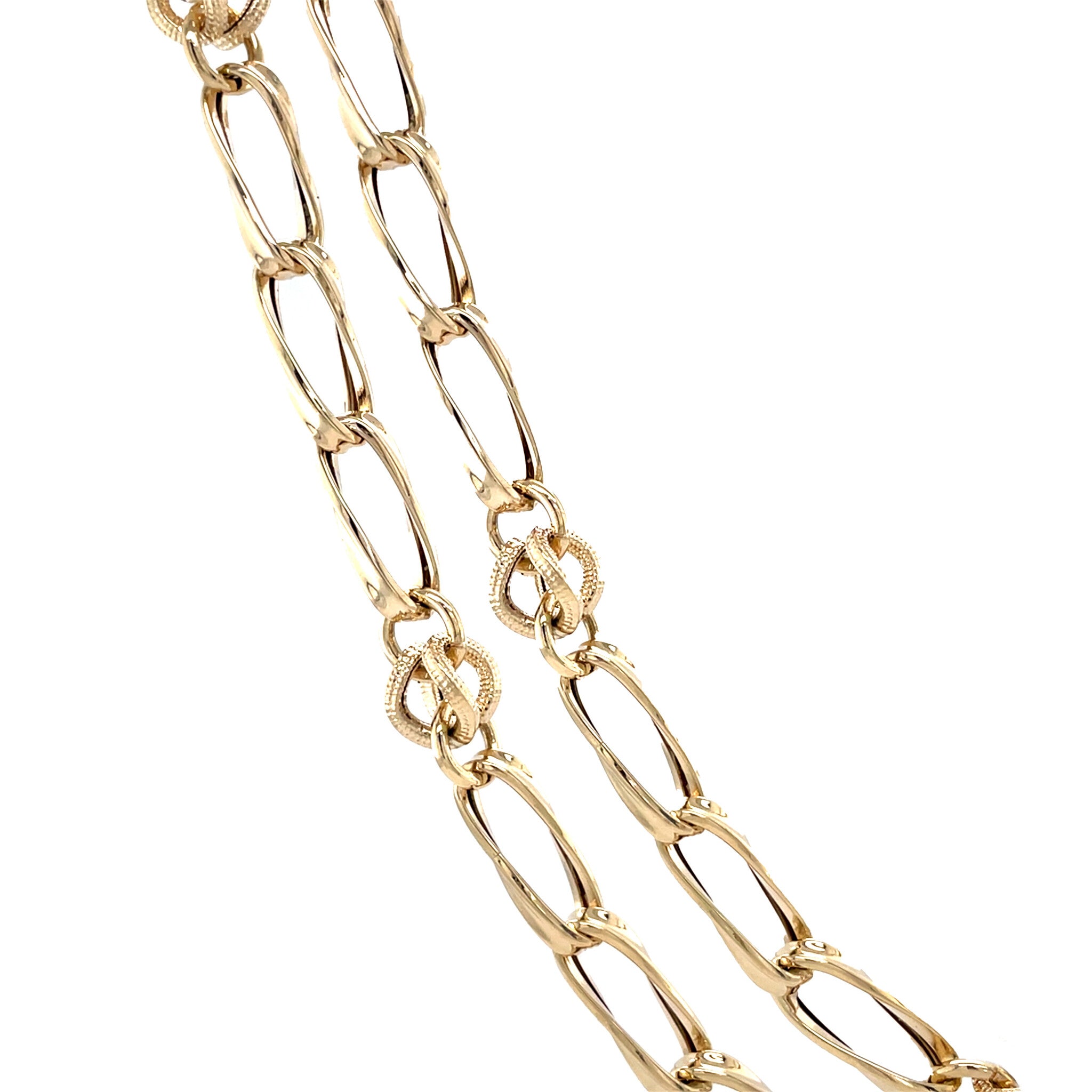Gouden vintage fantasie collier 14 kt