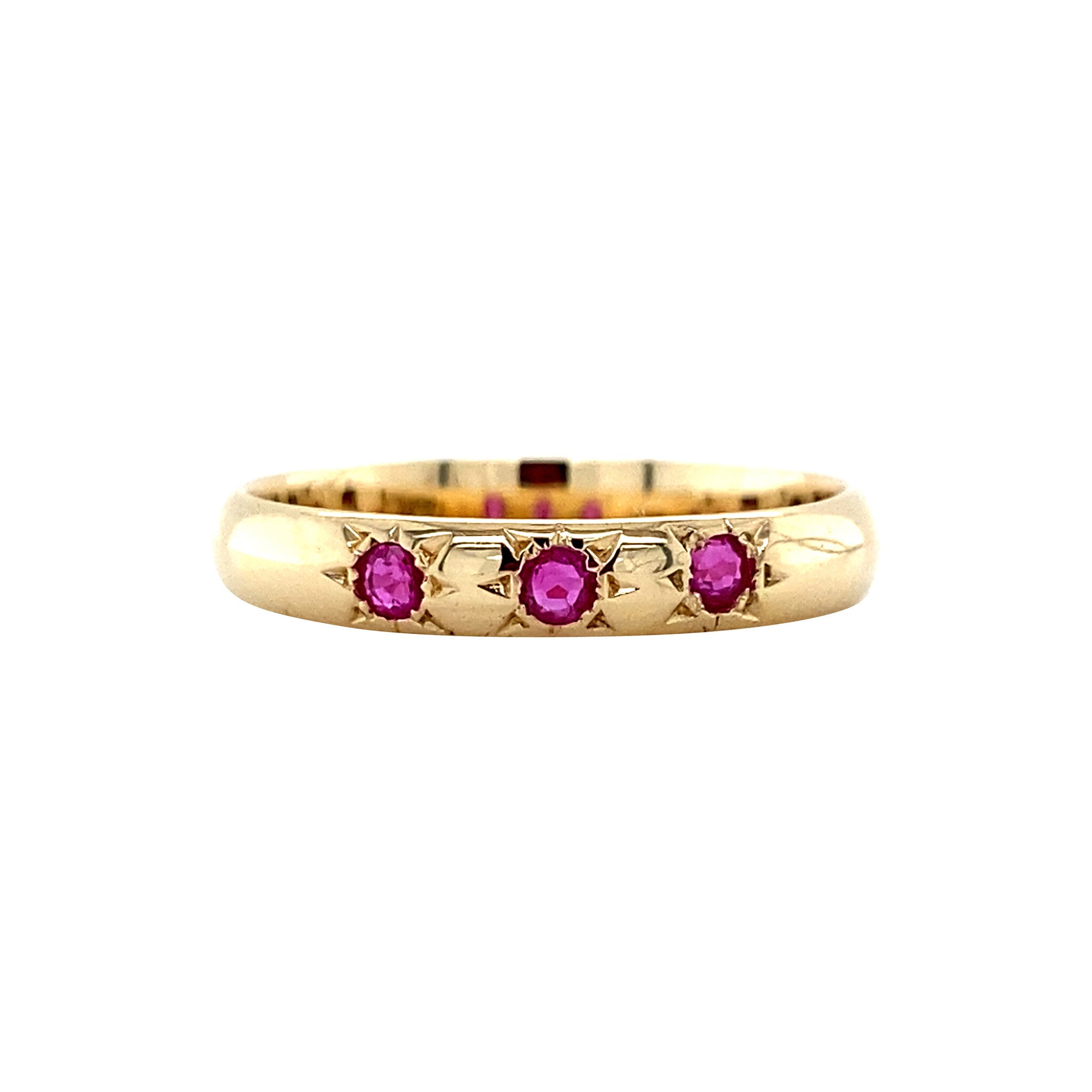 Vintage 14 kt gold ring with ruby