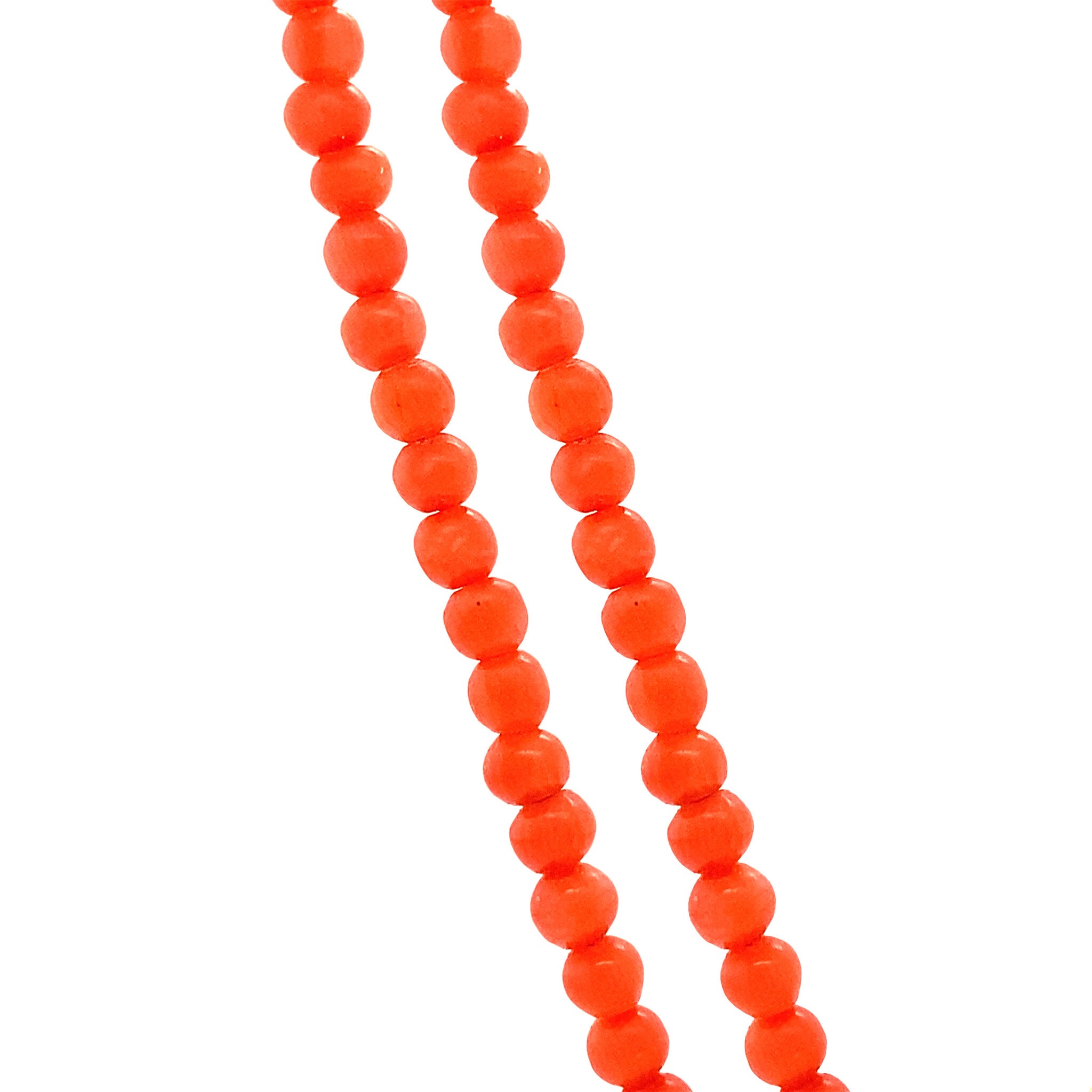 Red coral necklace with 14 kt gold clasp