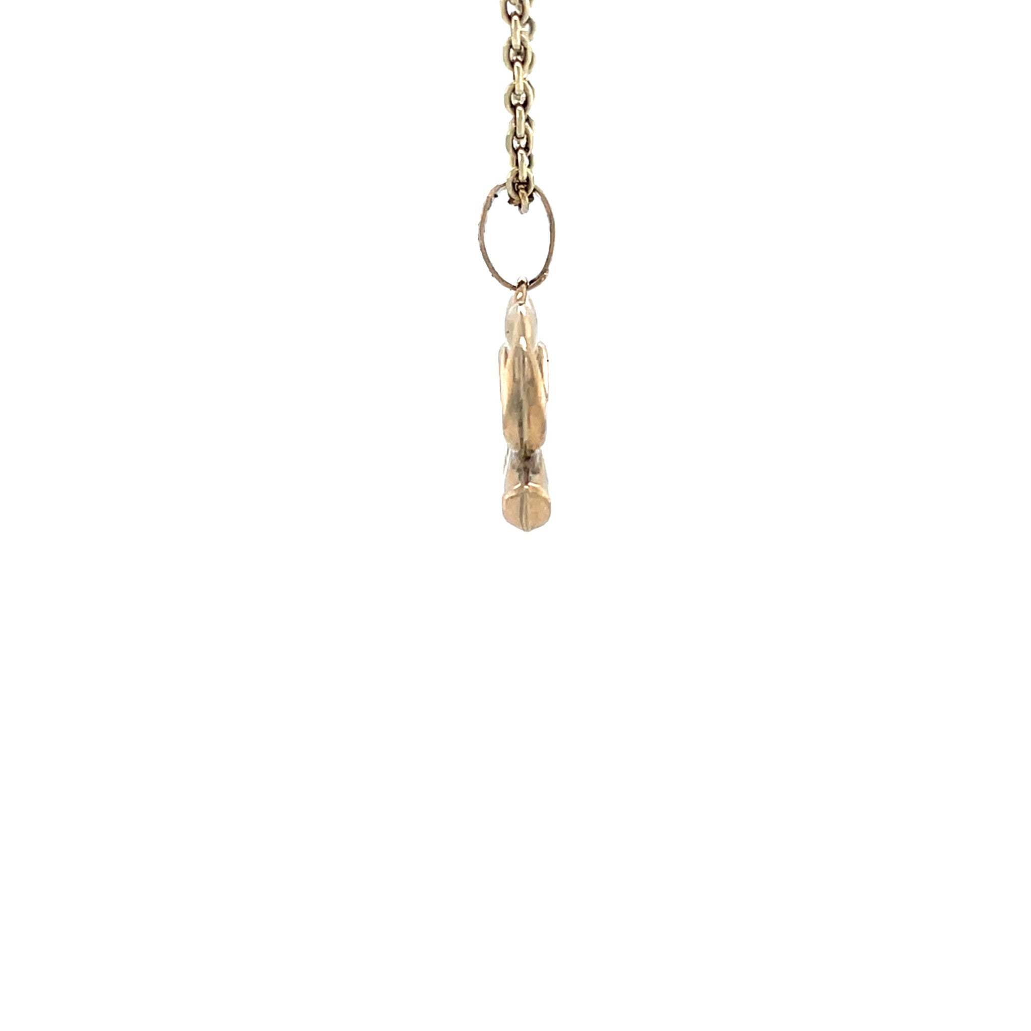 9 kt bow pendant