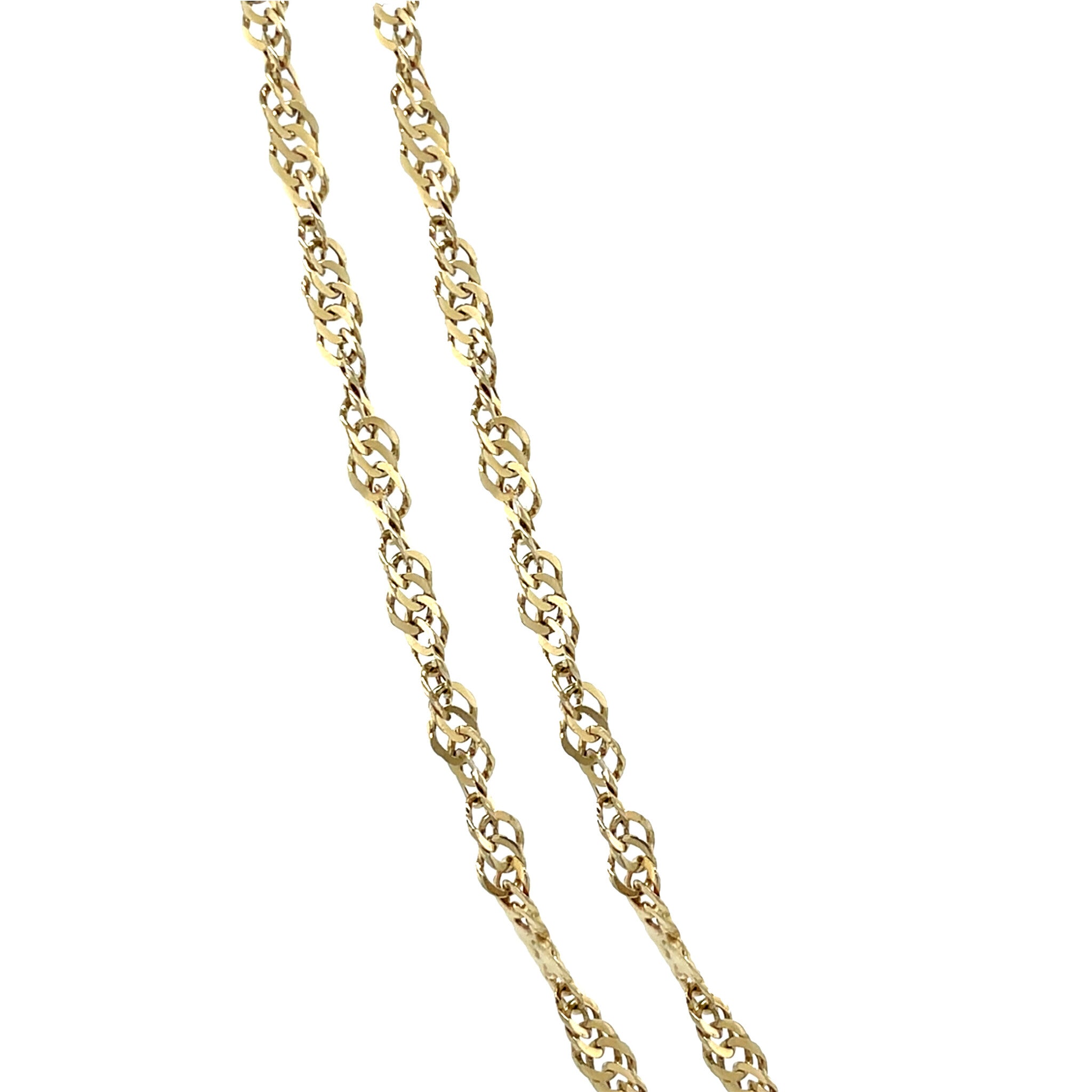 Gouden vintage singapore collier 14 krt