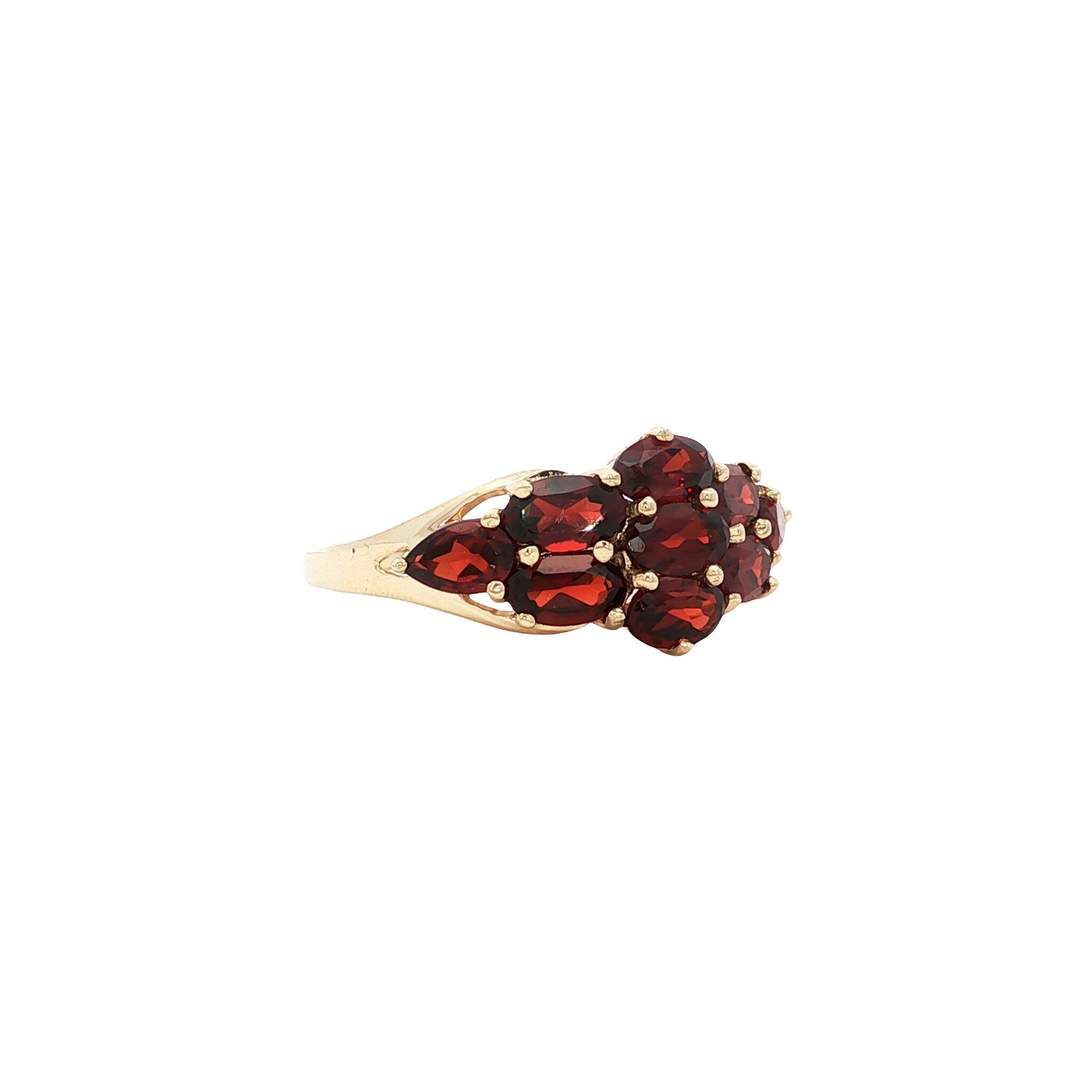 Ring met granaat 9 kt