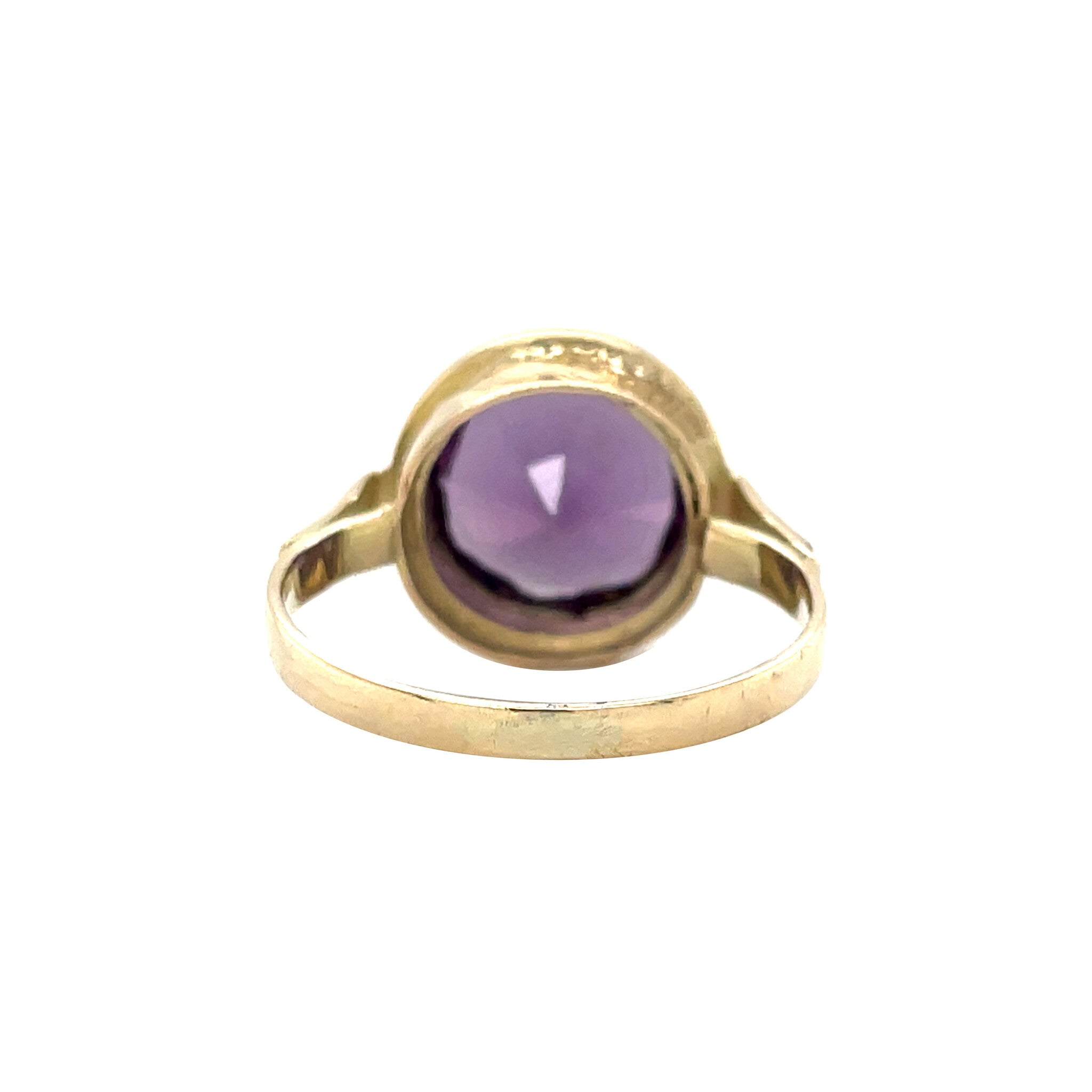 14 kt vintage gold ring with sapphire