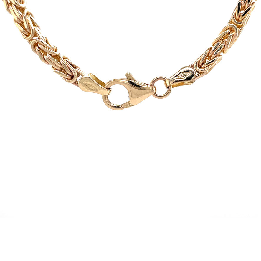 Gouden vintage konings collier 14 krt