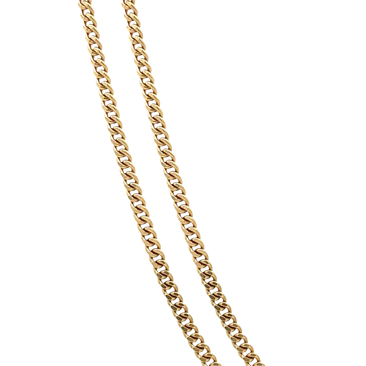 Gold vintage gourmet necklace 14 kt