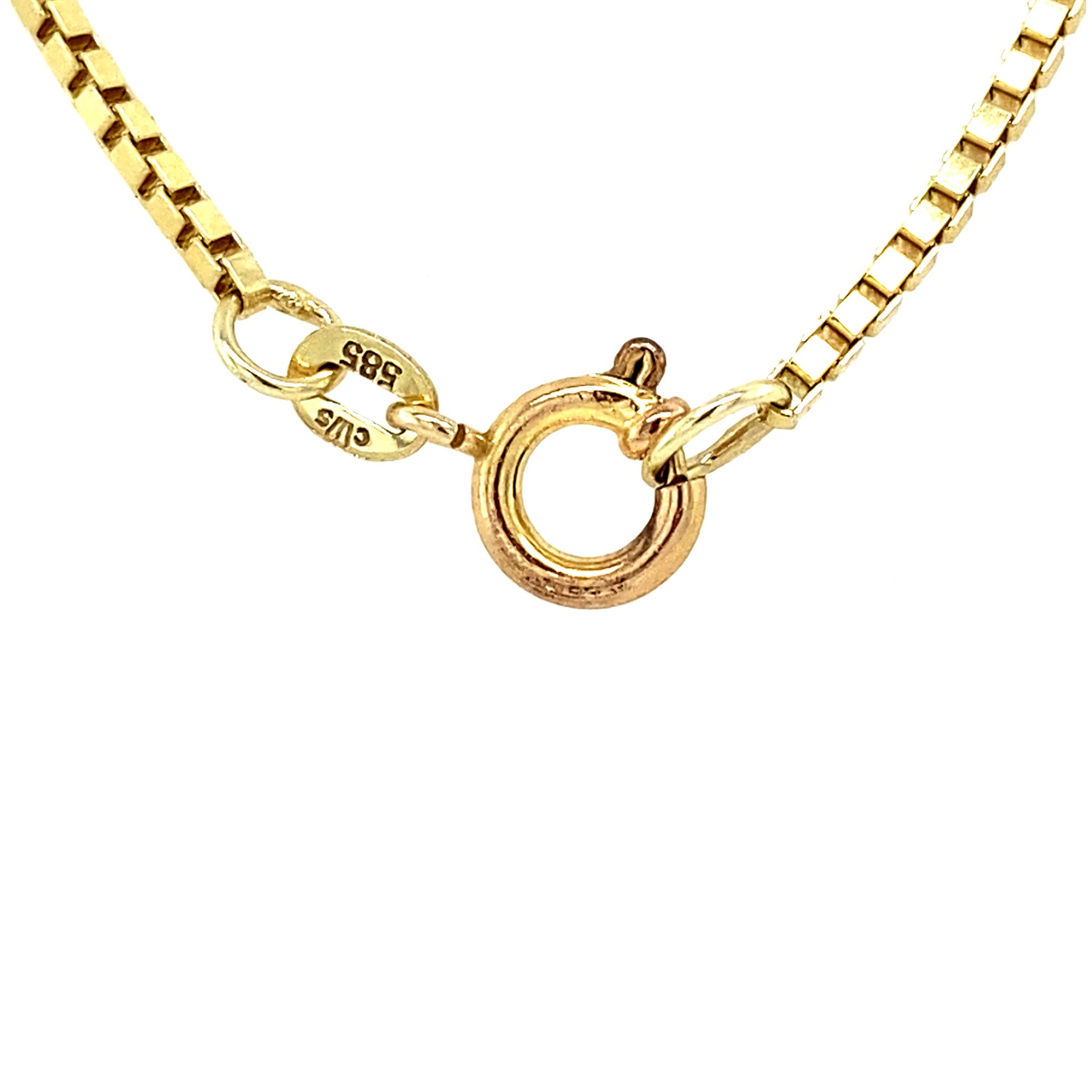 Gouden vintage bolletjes venetiaan collier 14 krt