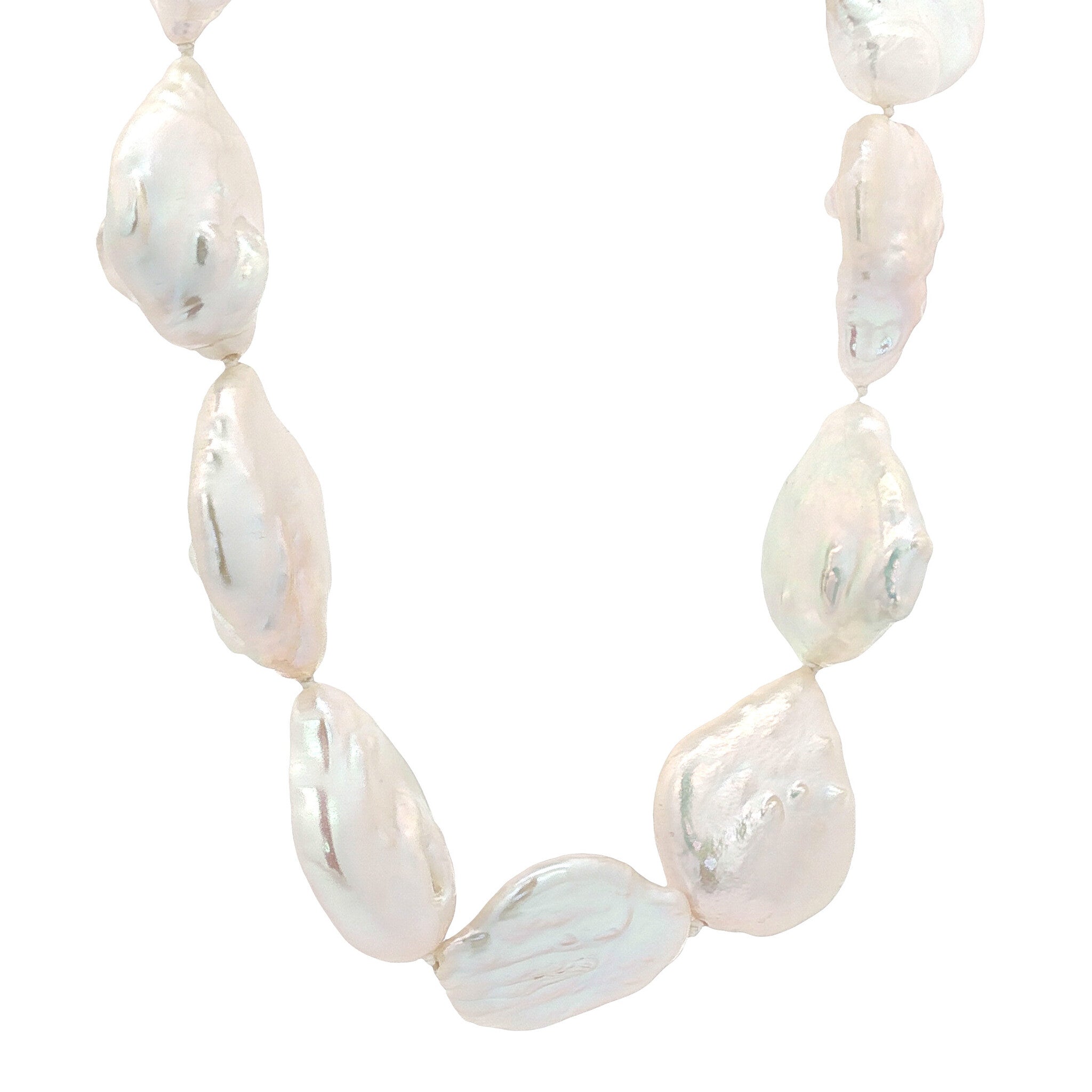 Parel collier met gouden sluiting 14 kt