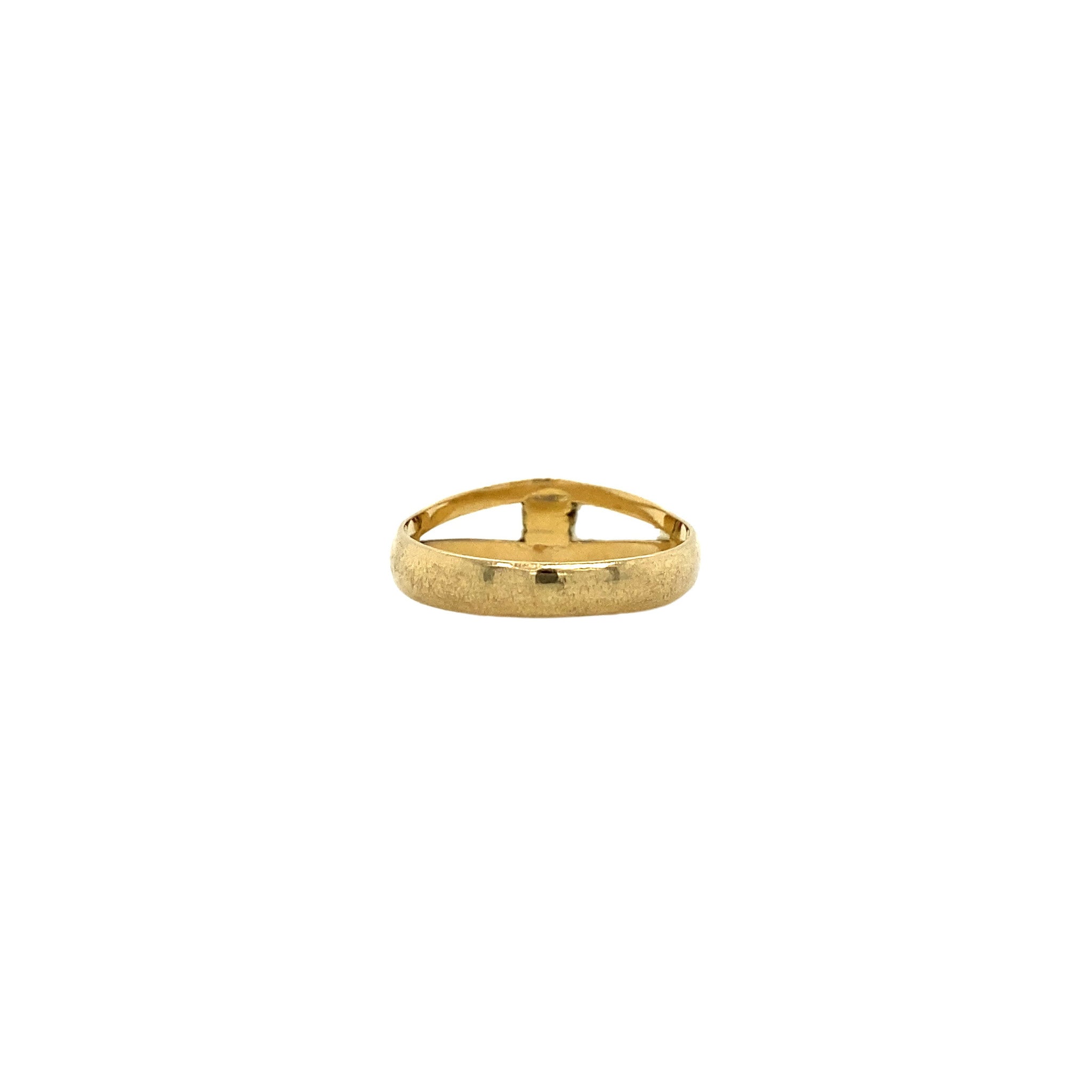 Gouden ring met robijn 18 krt