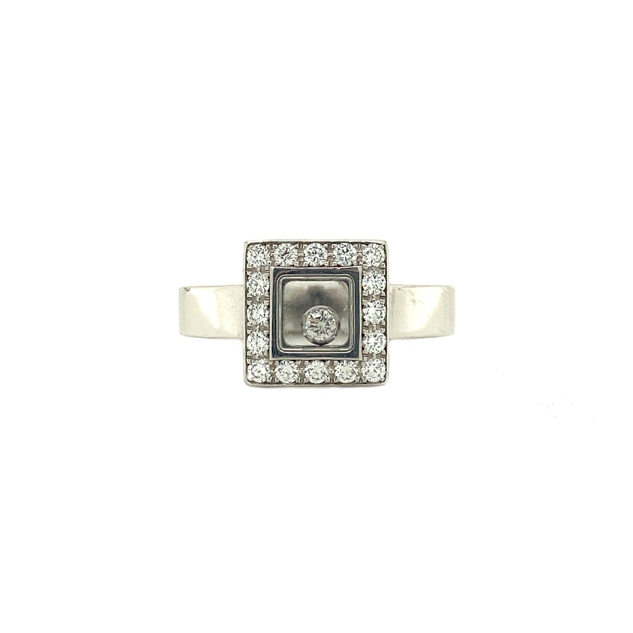 Gouden Chopard ring met diamant 18 krt