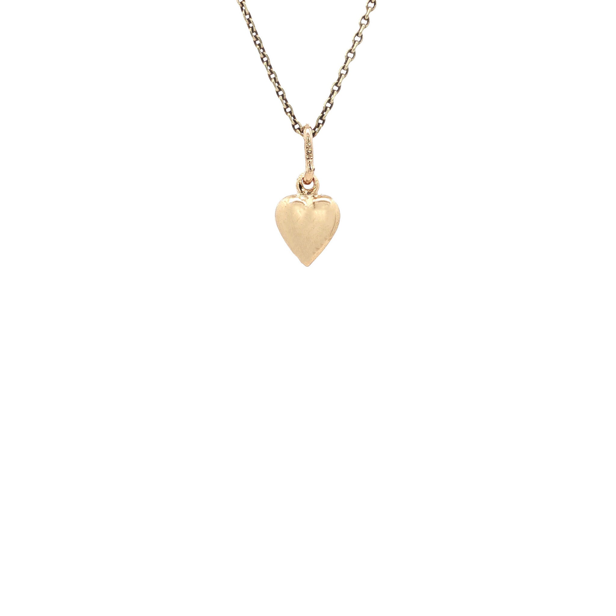 Gouden hart hanger 14 kt