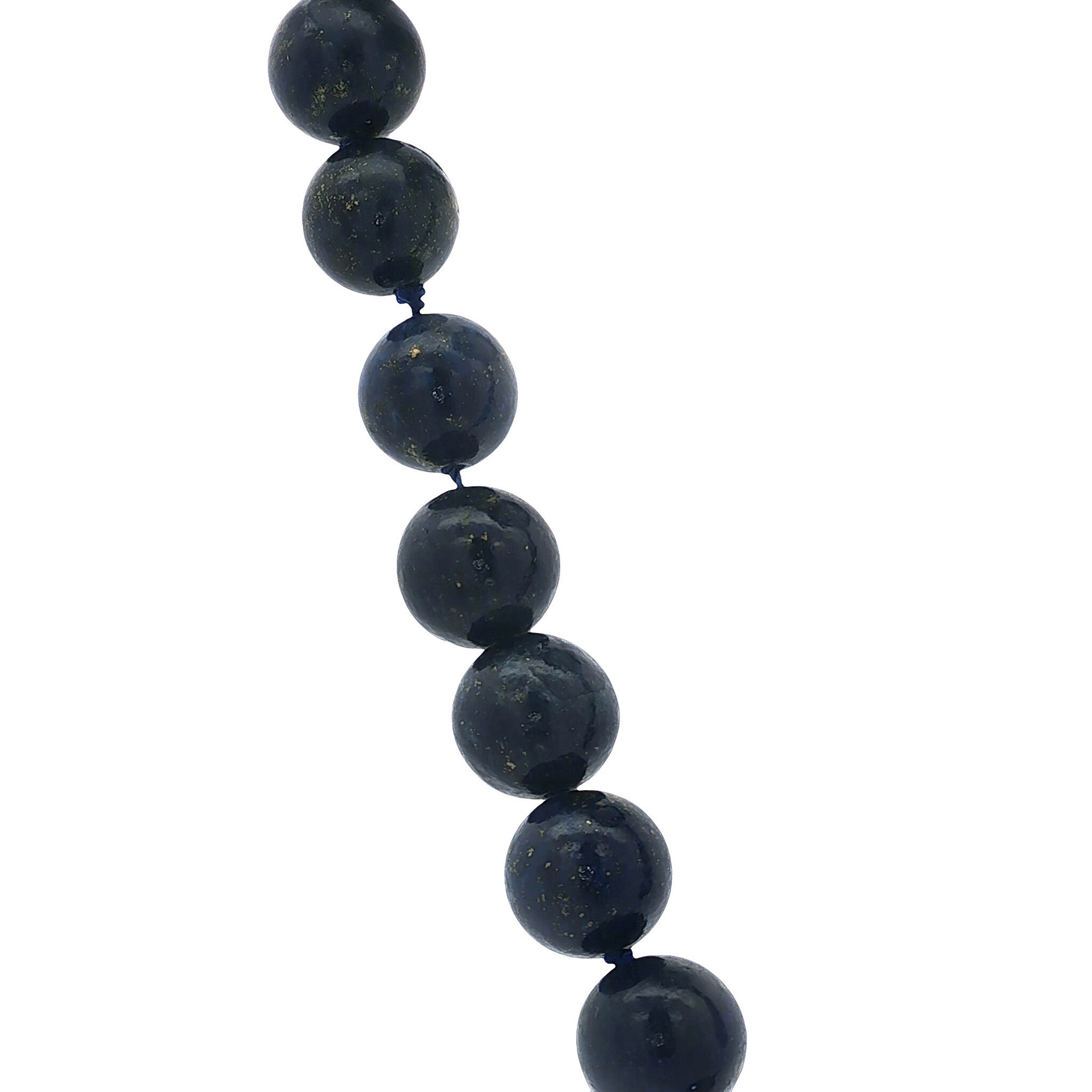 Lapis lazuli necklace with gold clasp 14 kt/ 18 kt