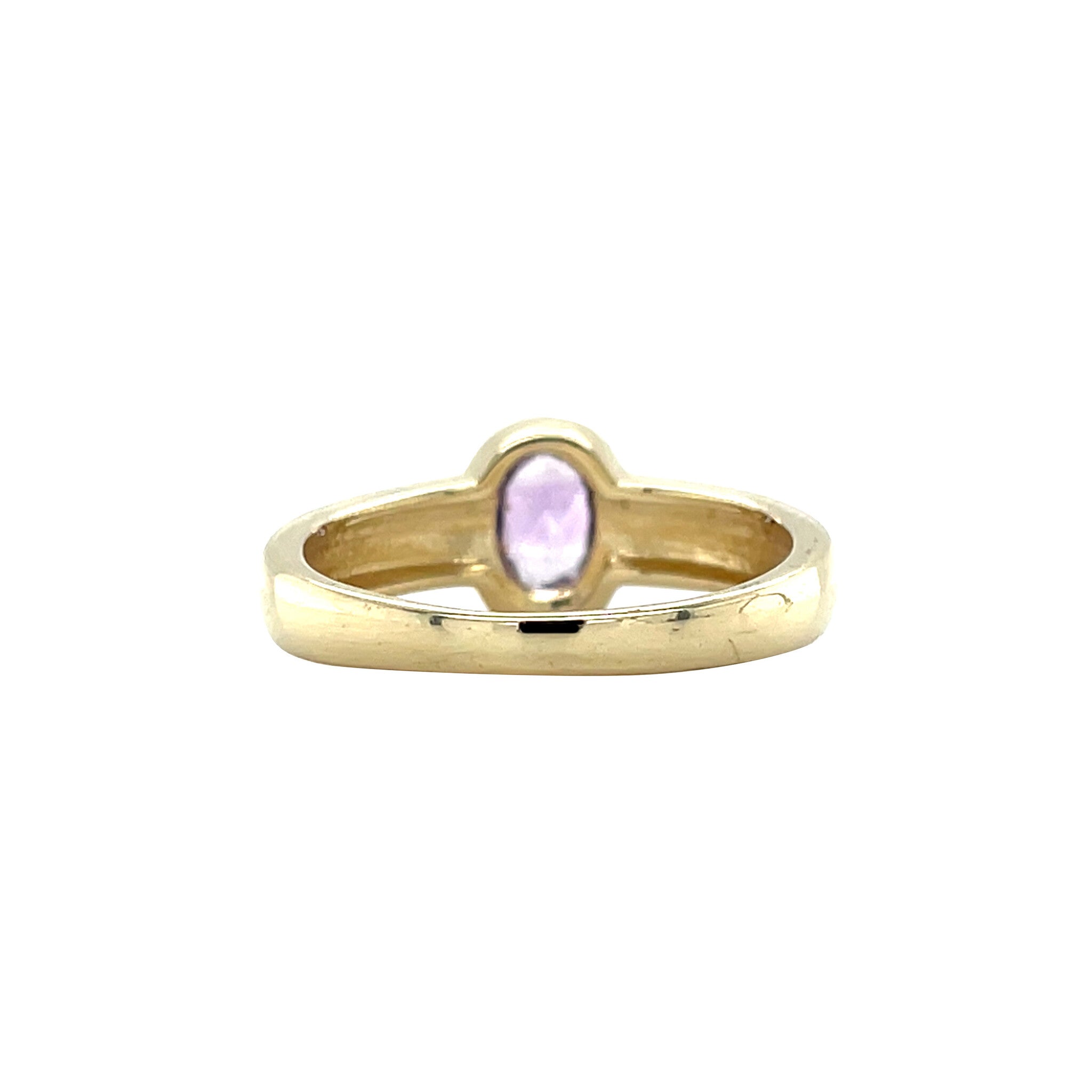 Vintage 14 kt gold ring with amethyst