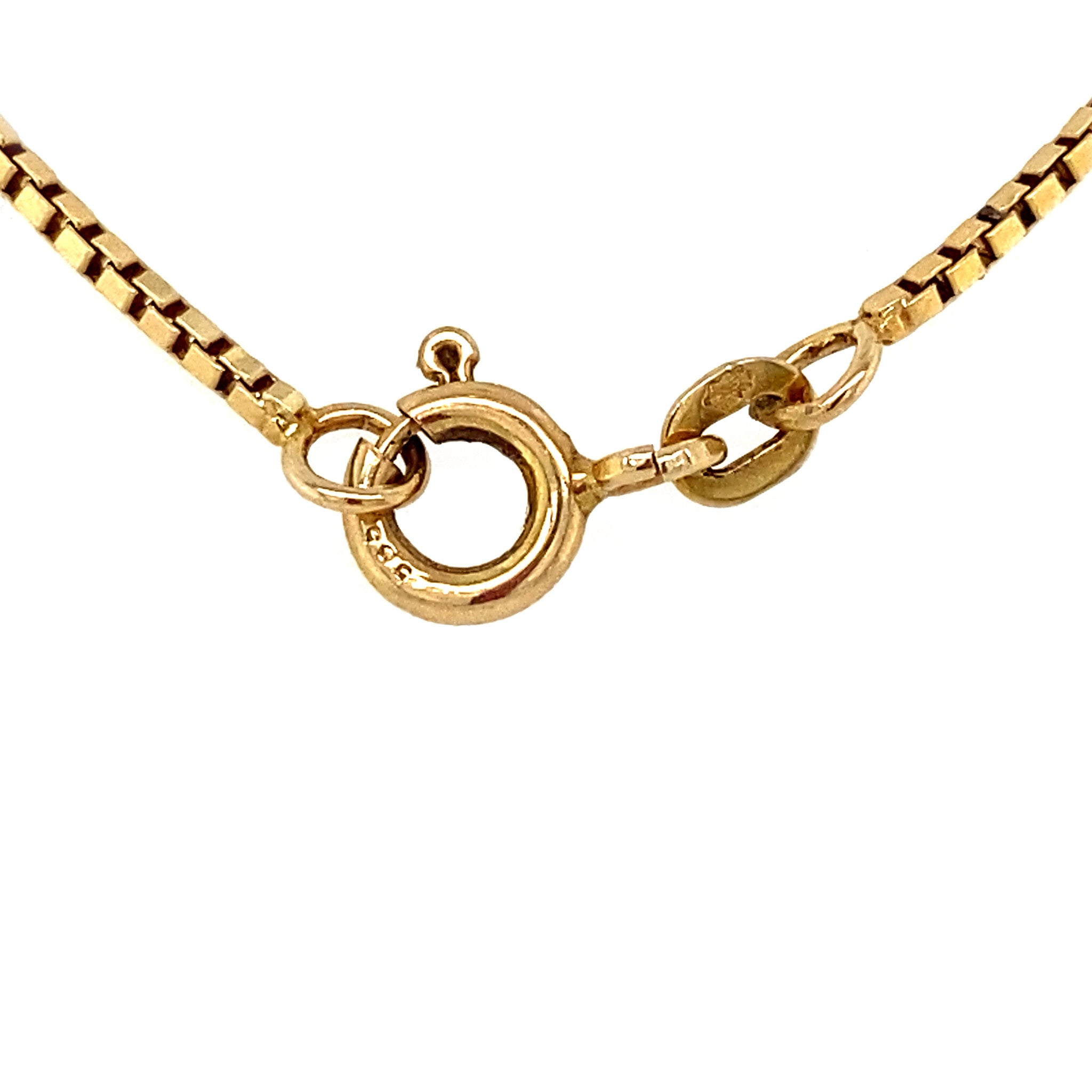 14 kt gold Venetian long necklace