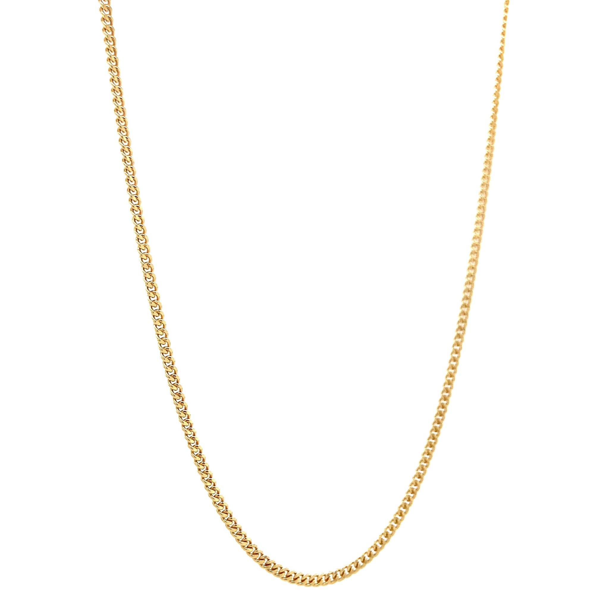 Gouden lengte collier gourmet 50.5 cm 14 krt