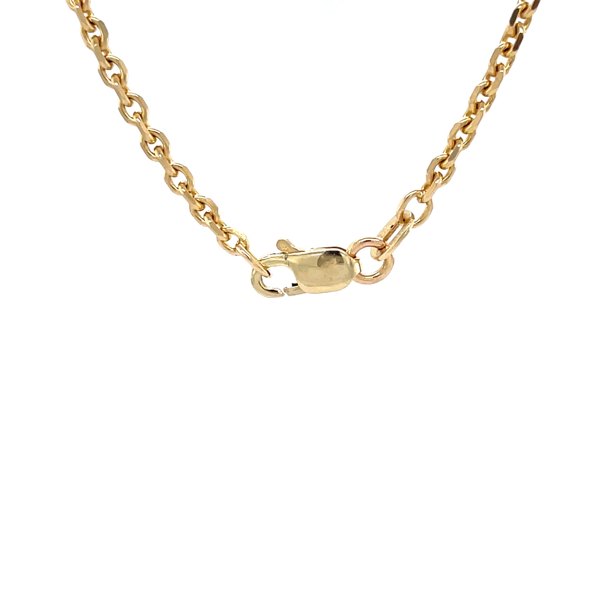 Gouden vintage anker collier 14 krt