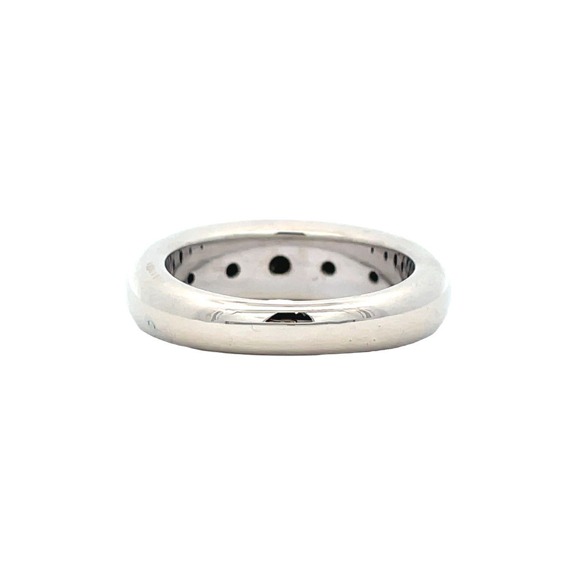 Witgouden vintage ring met diamant 14 kt
