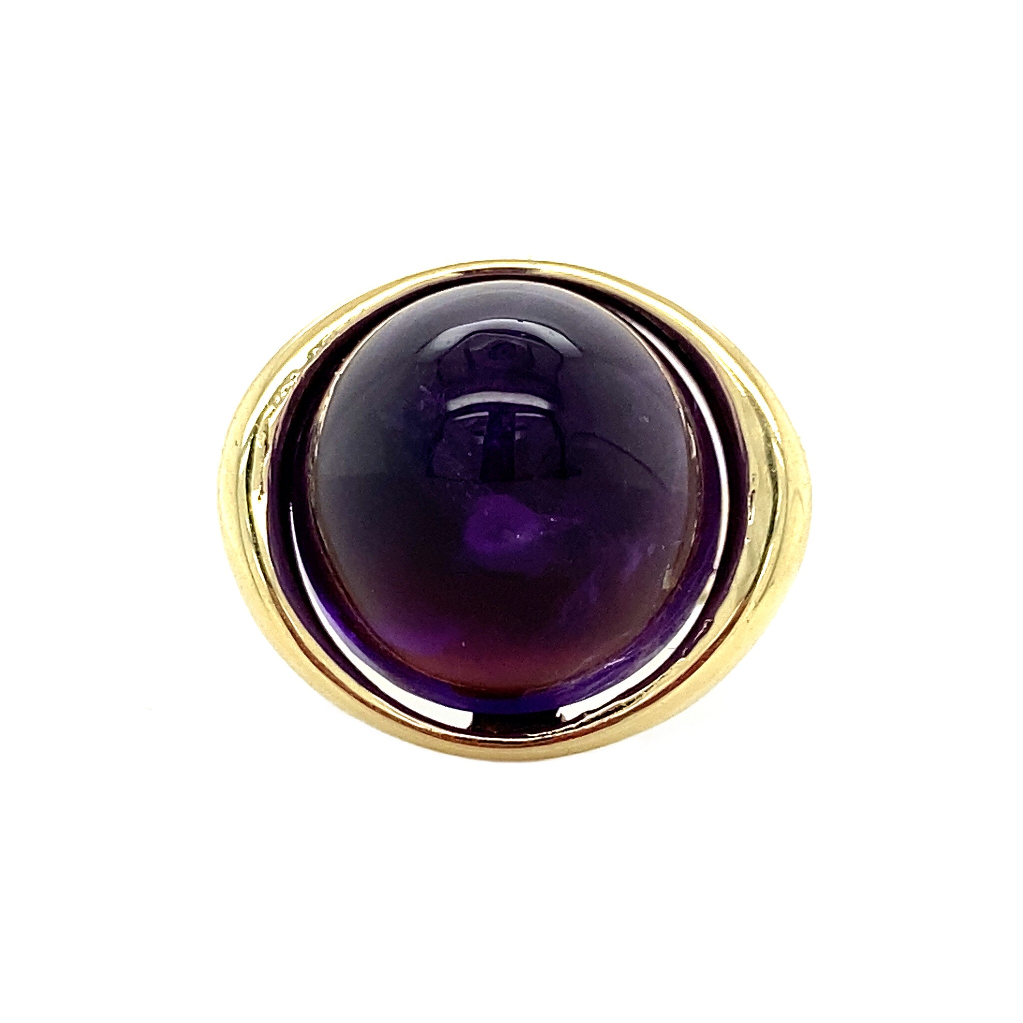 14 kt gold ring with amethyst