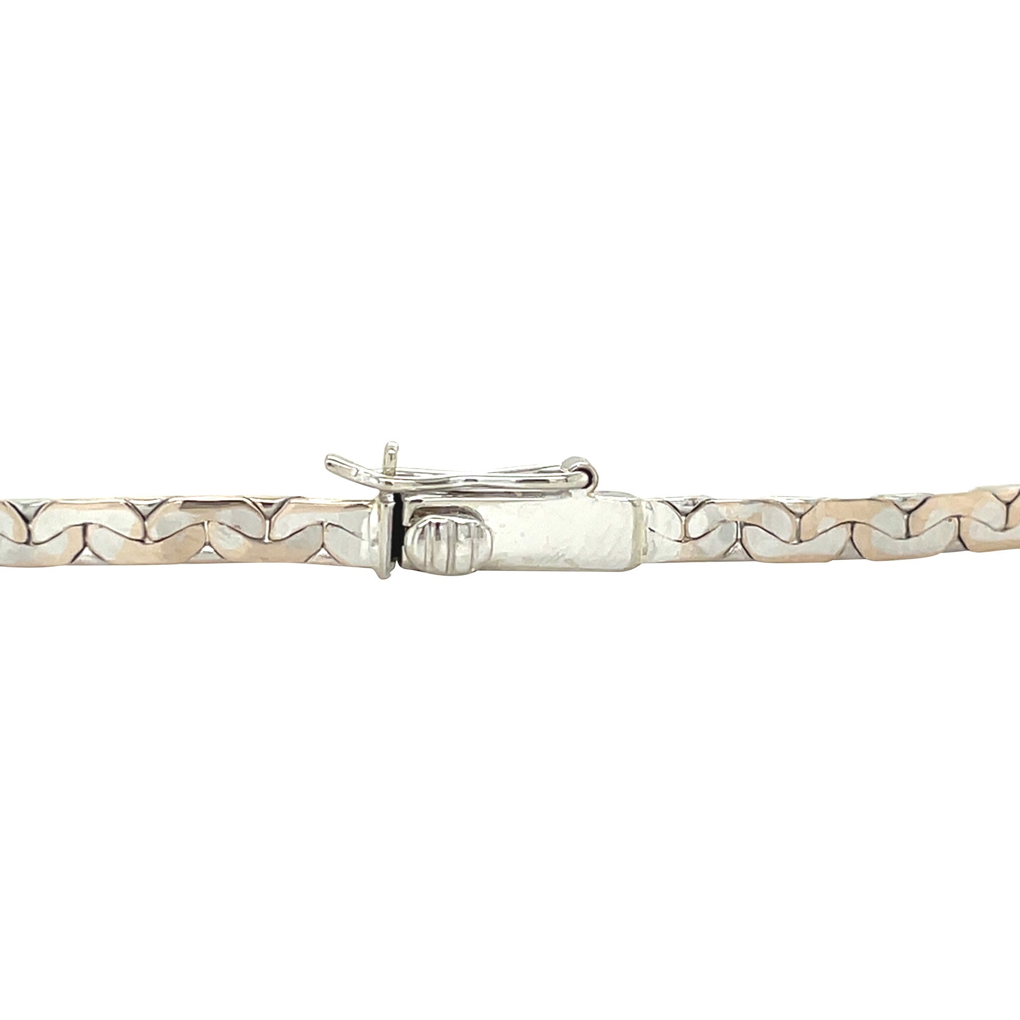 White gold vintage bracelet with diamond 14 kt
