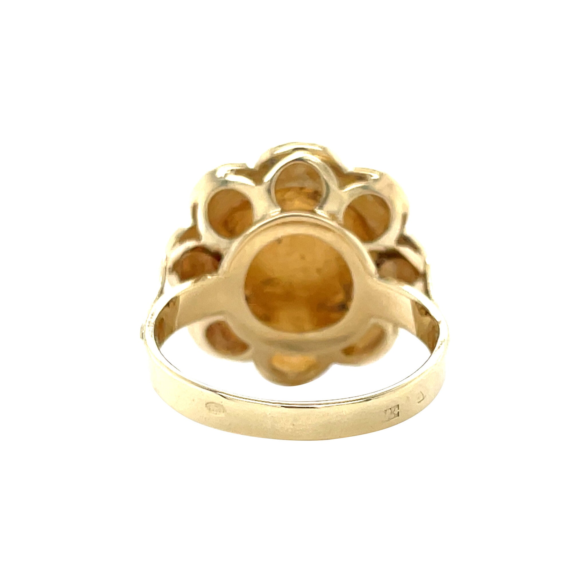 Golden vintage coin ring 14 carat