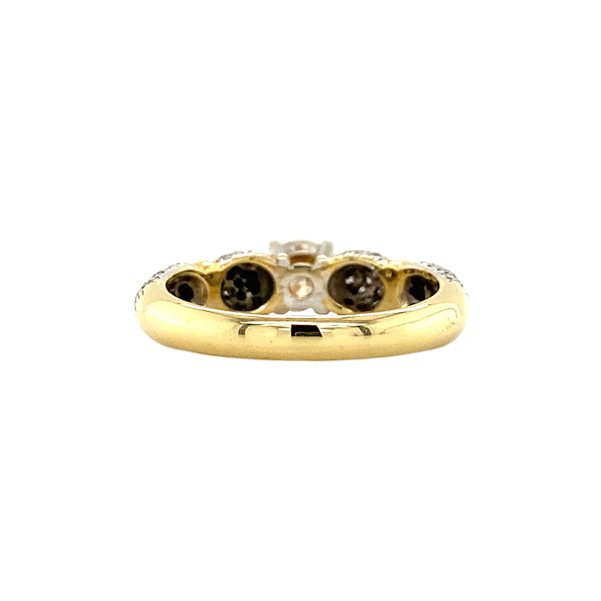 18 kt gold ring with diamond
