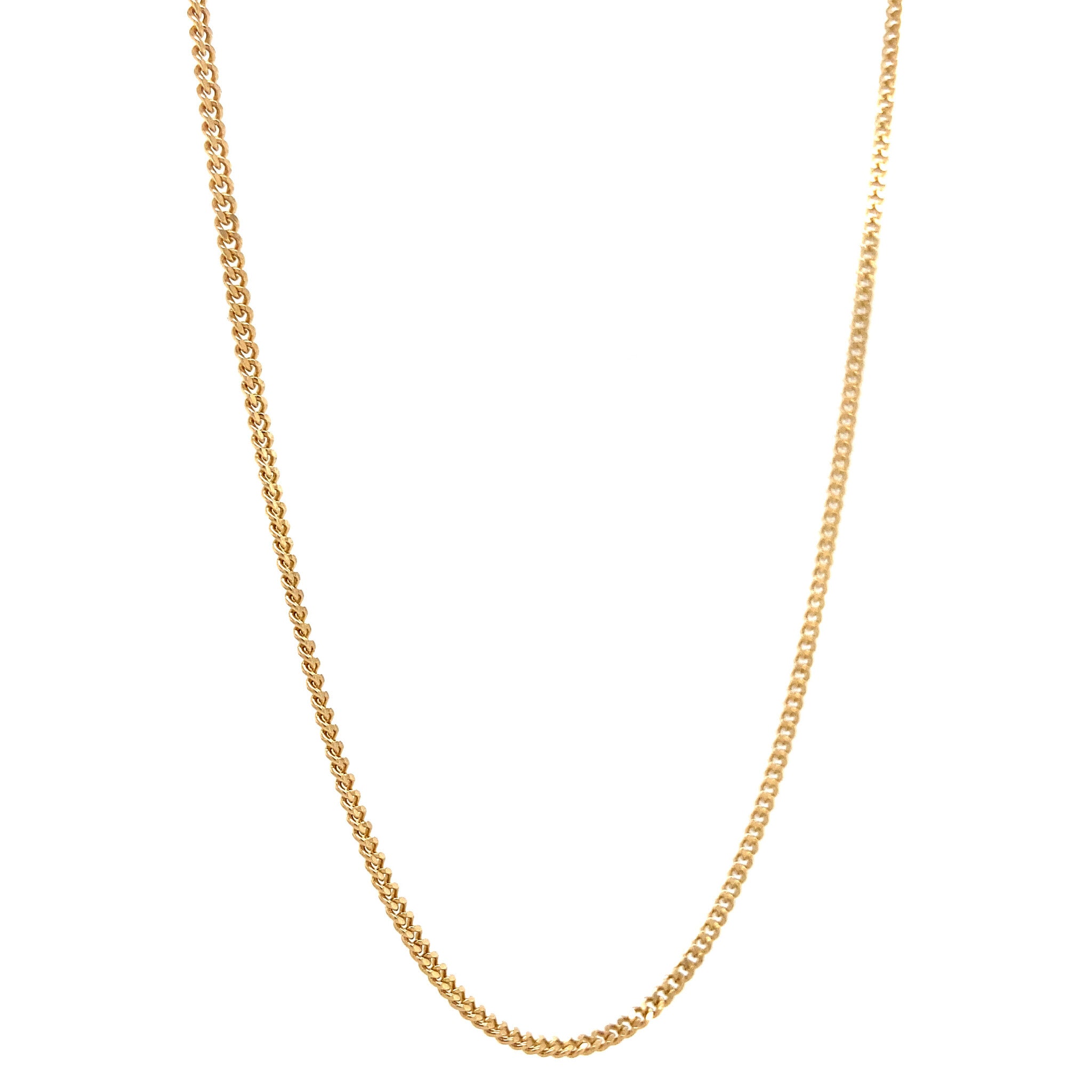 Gold length necklace gourmet 47.5 cm 14 krt