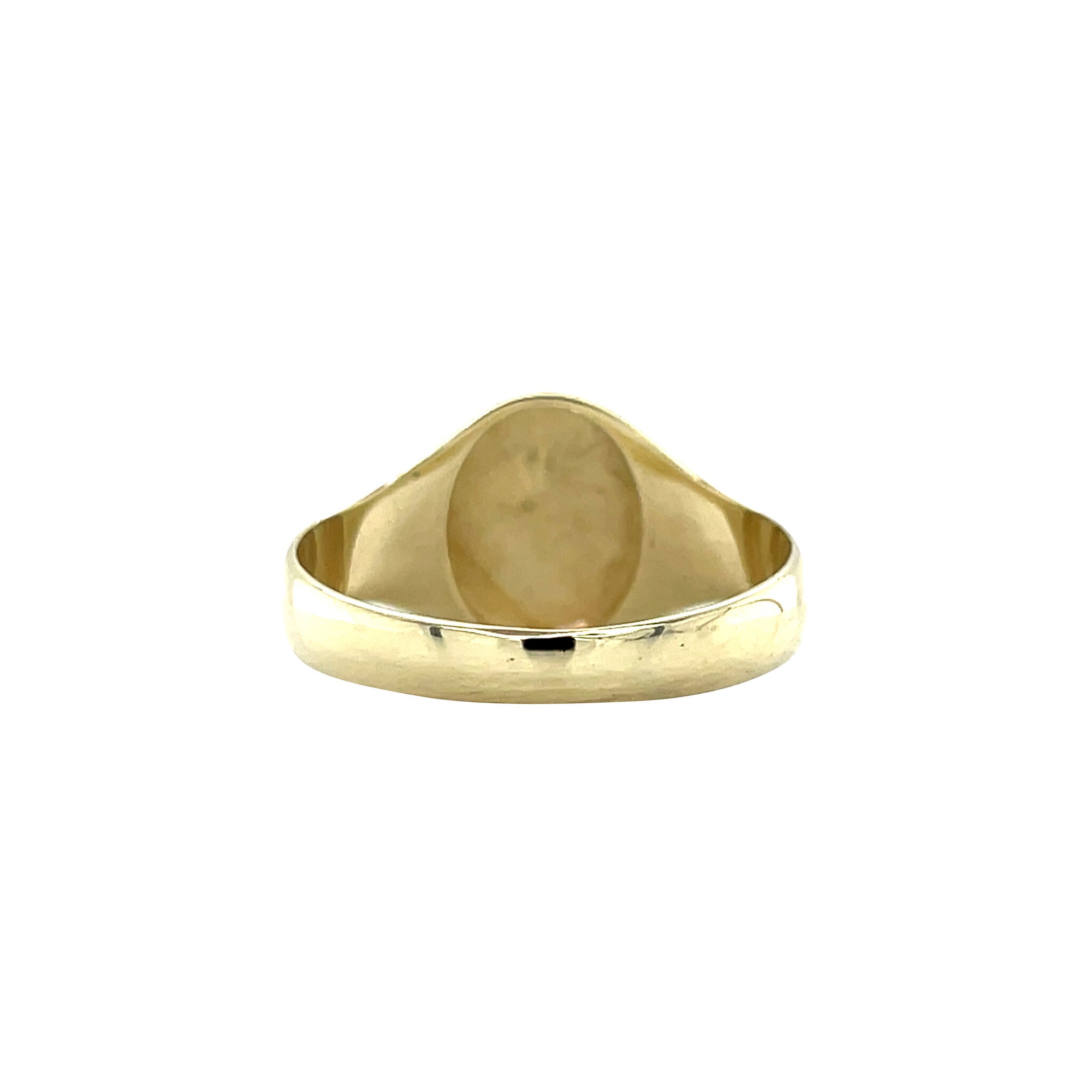 Tricolour vintage gouden zegelring 14 krt