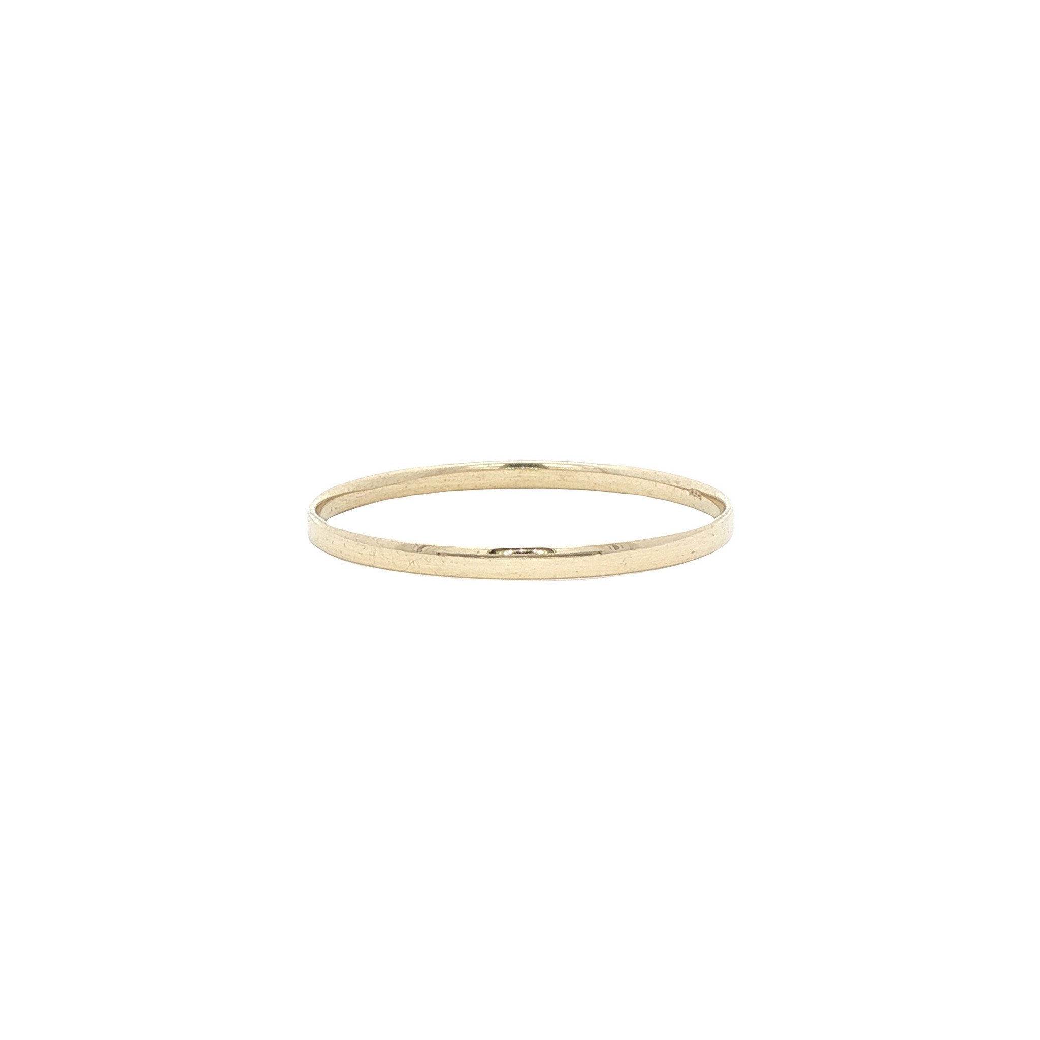 Gouden gladde ring 14 kt