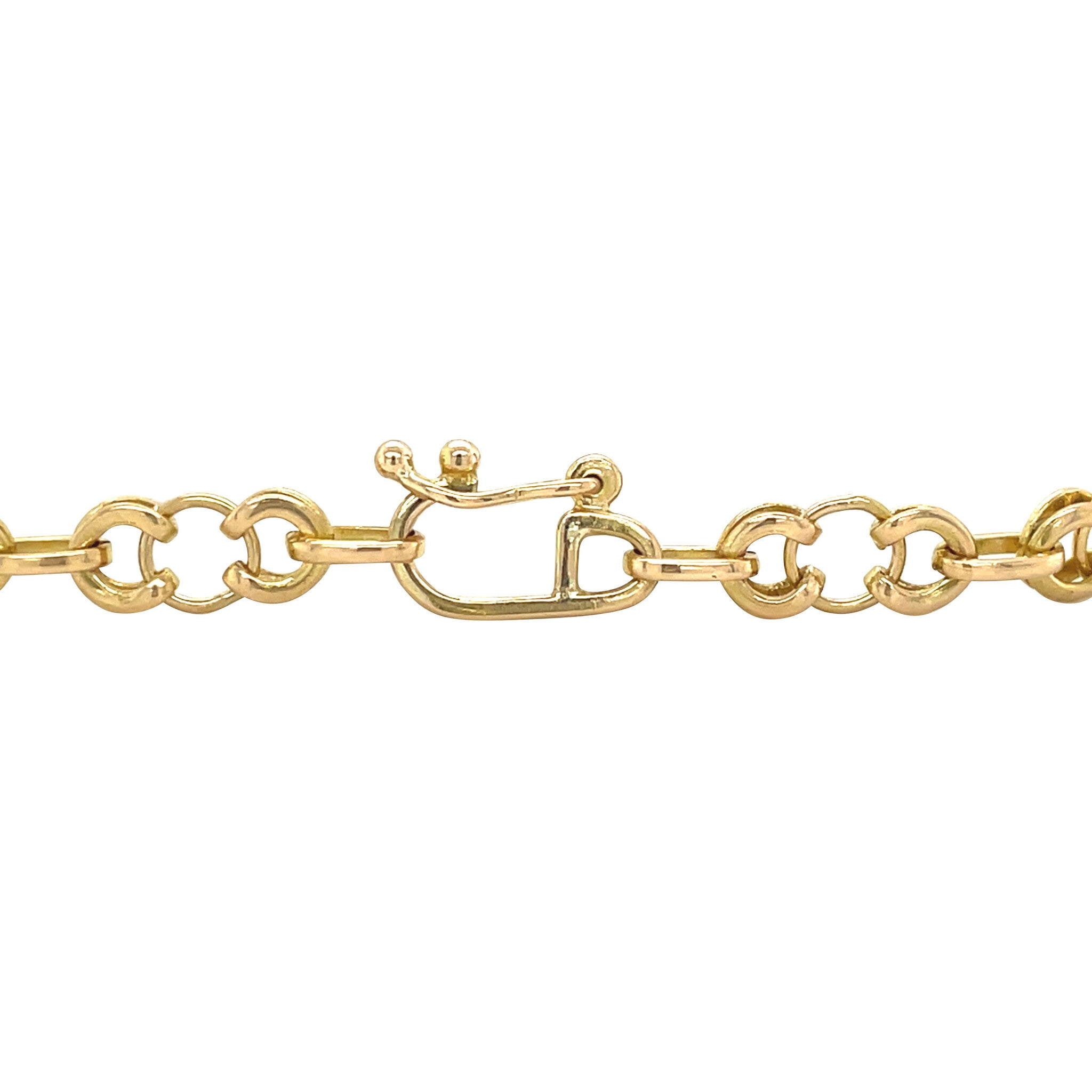 Gold vintage fantasy bracelet 14 kt