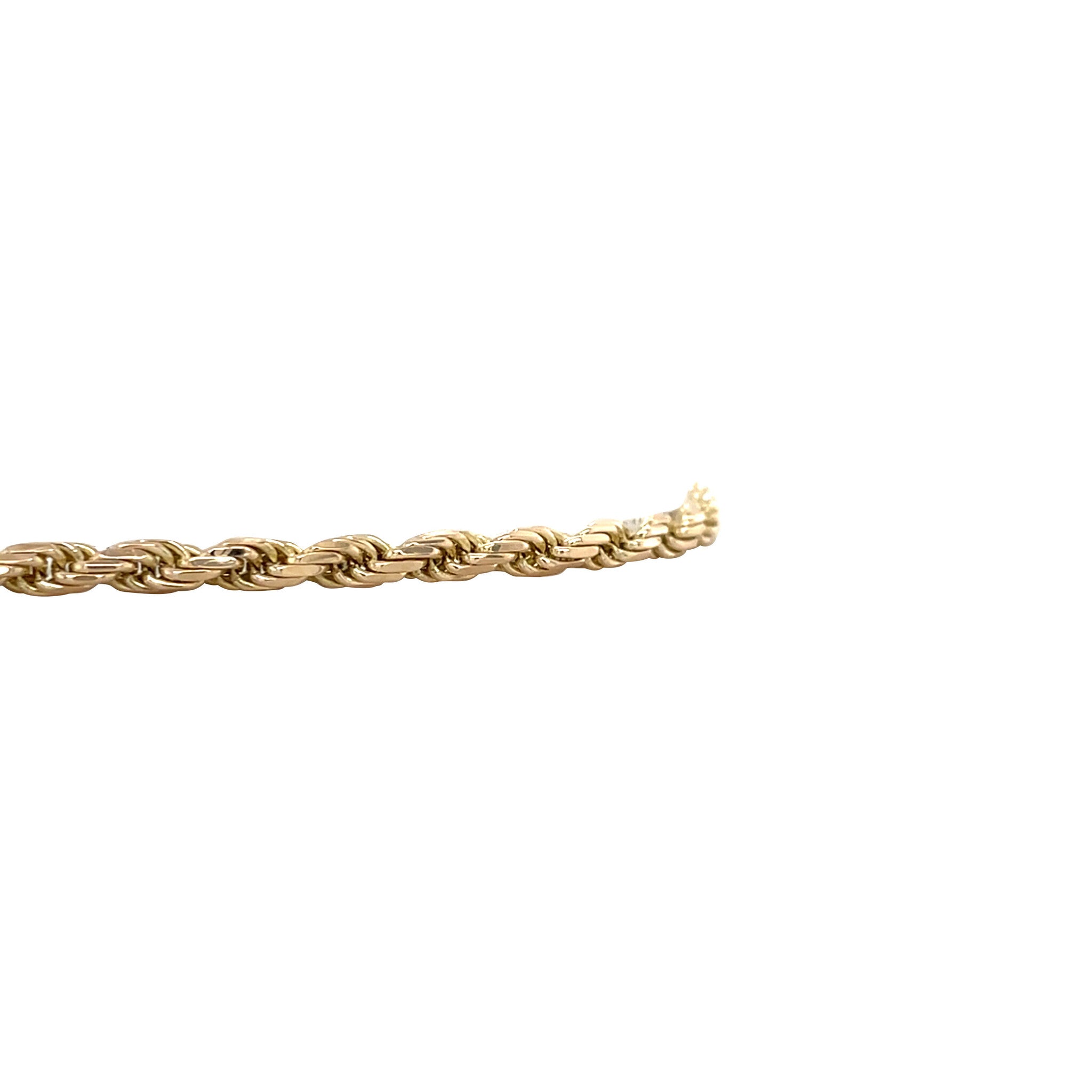 Gouden vintage koord armband 14 kt