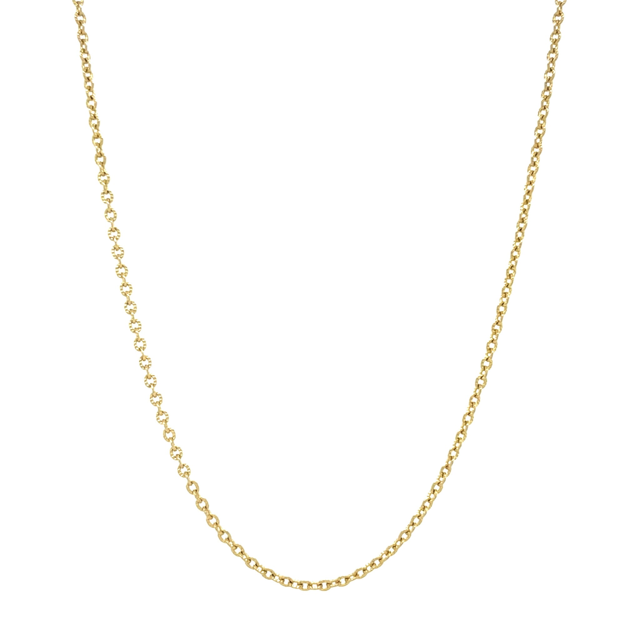 Vintage gold anchor necklace 14 kt