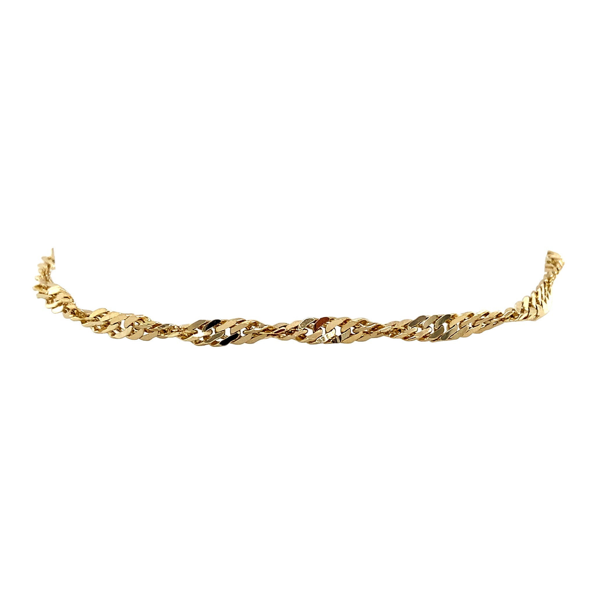 Vintage 14 kt gold Singapore bracelet