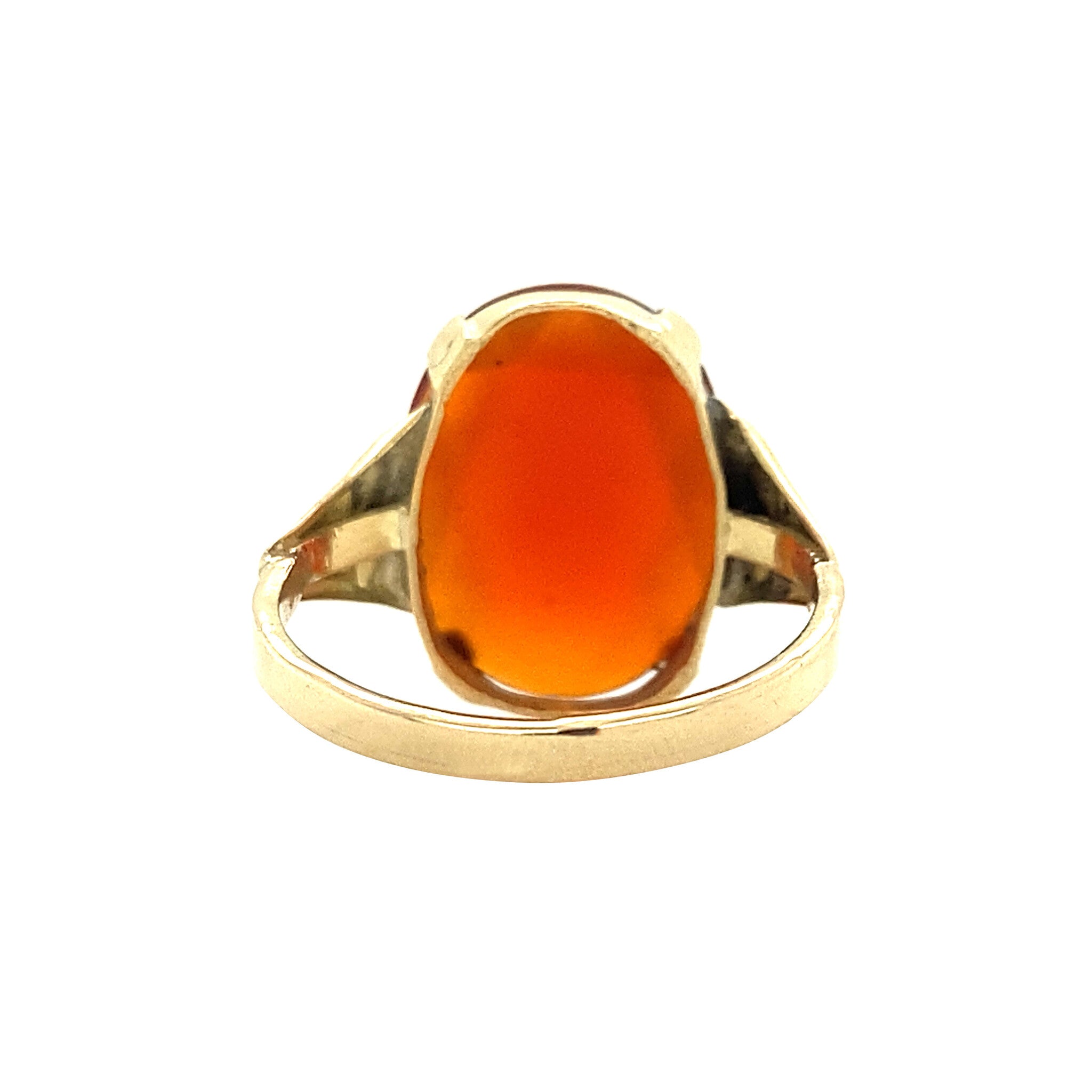 Ring with carnelian 12 kt