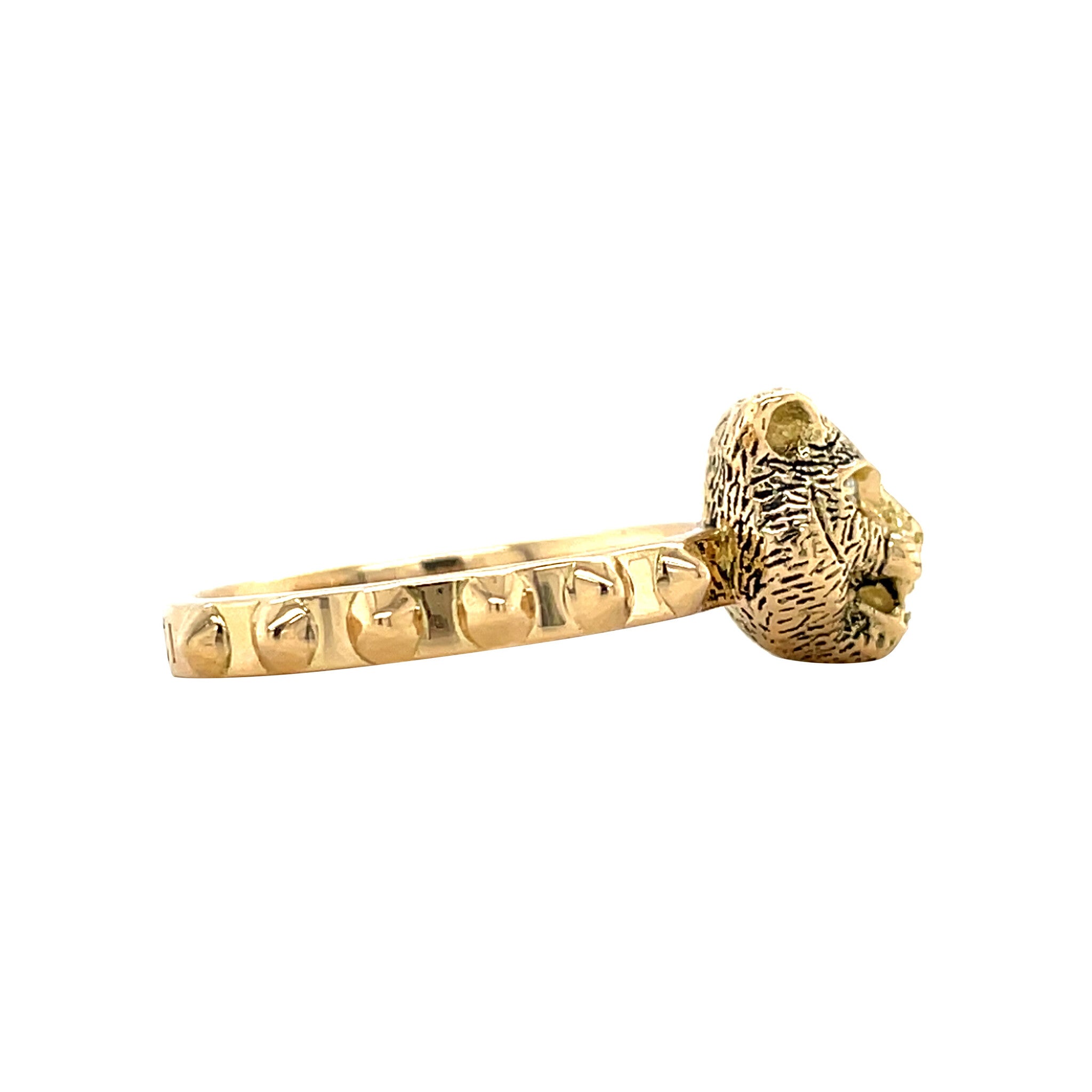 Gouden vintage Gucci panter ring 18 krt