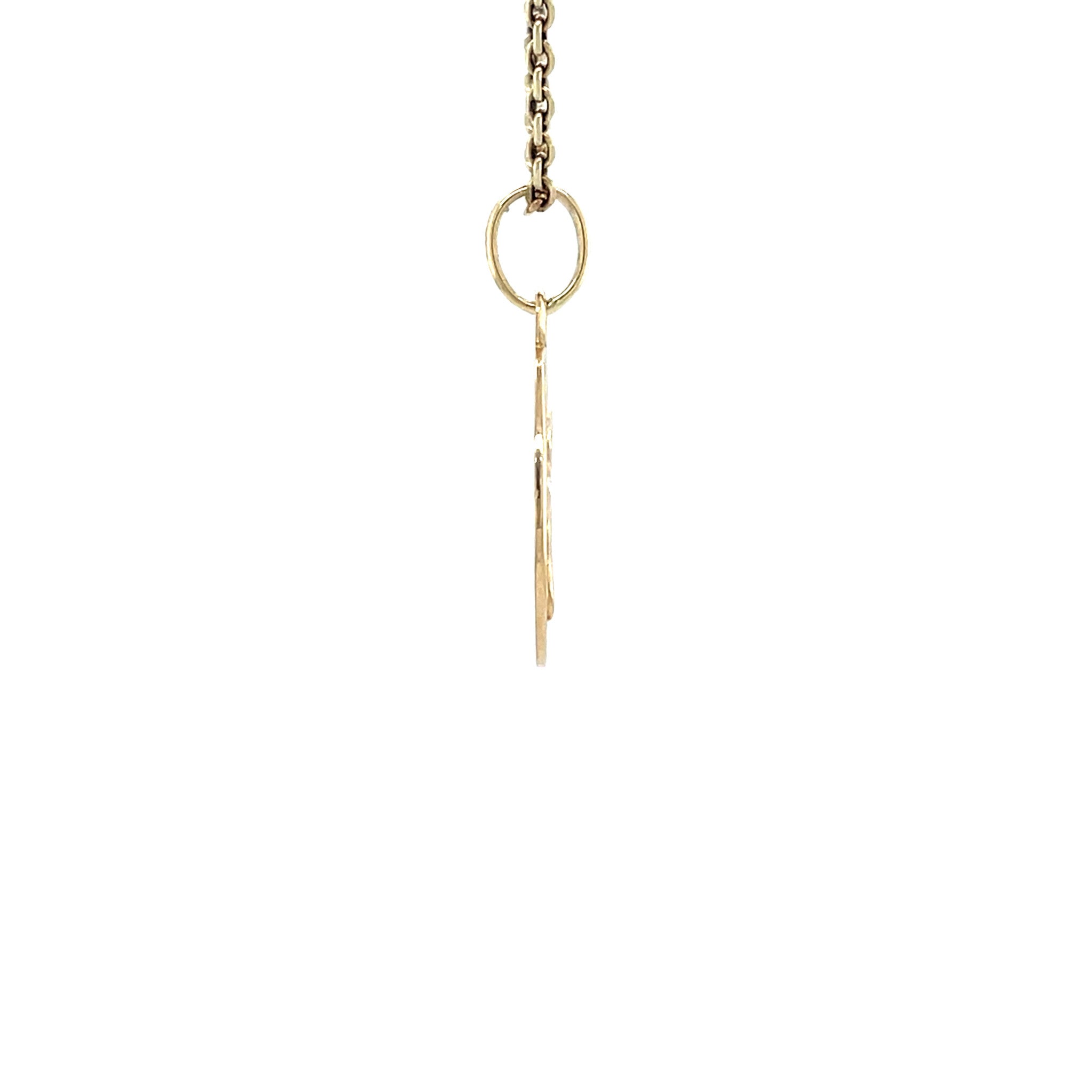 14 kt gold vintage ram pendant