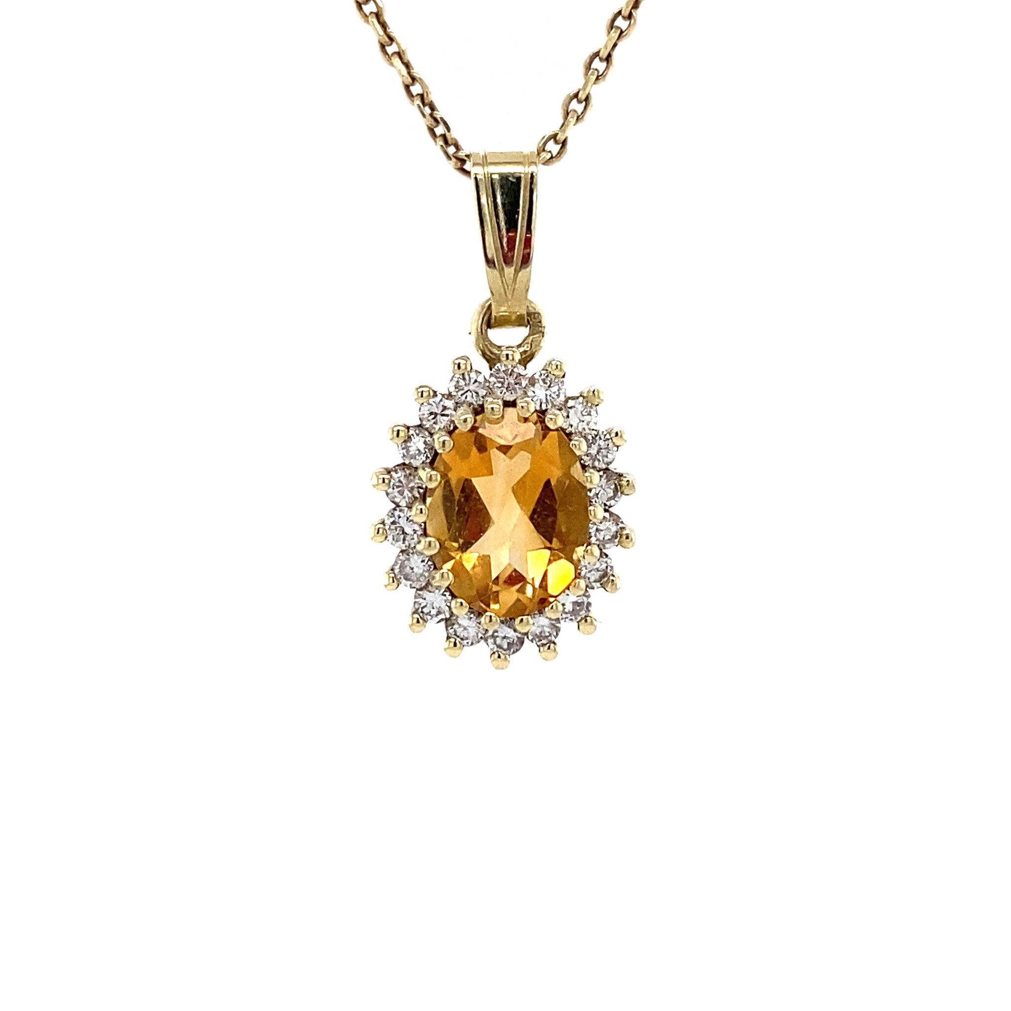 Lady di hanger 14 krt - Sunflower