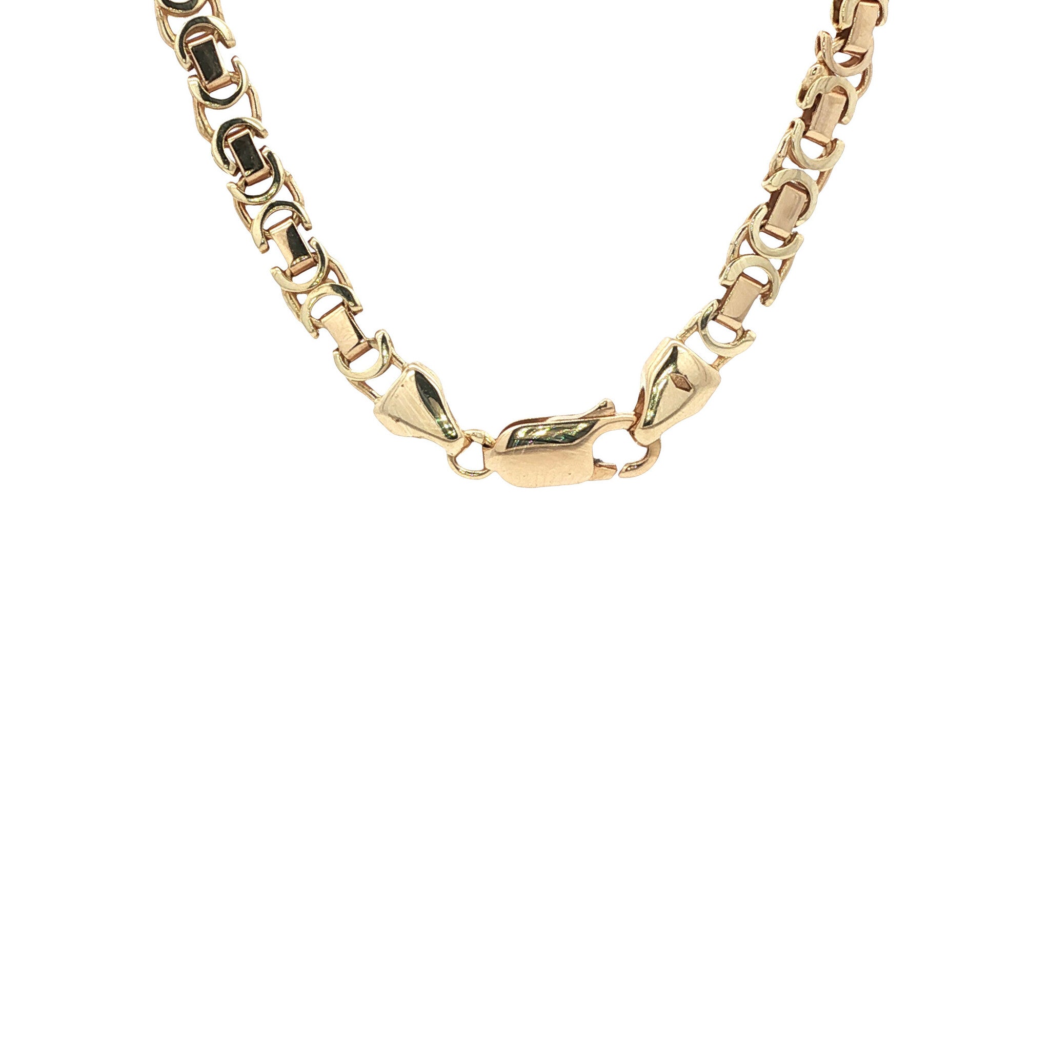 Gouden fantasie collier 14 kt