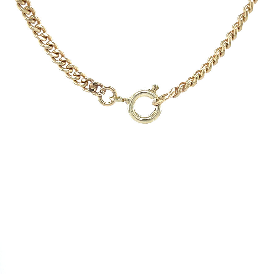 Gouden vintage gourmet collier 14 krt