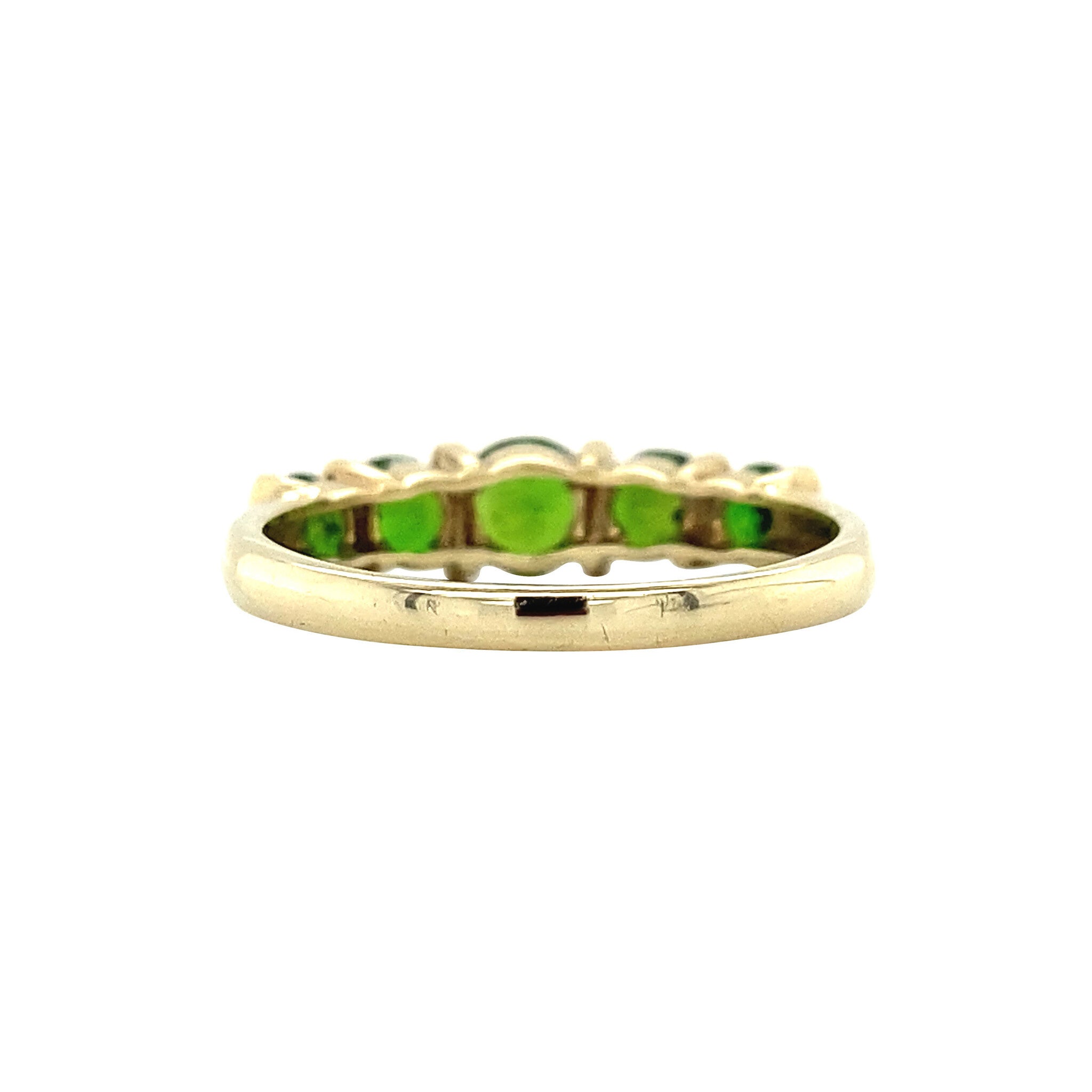 Row ring with tourmaline 9 krt